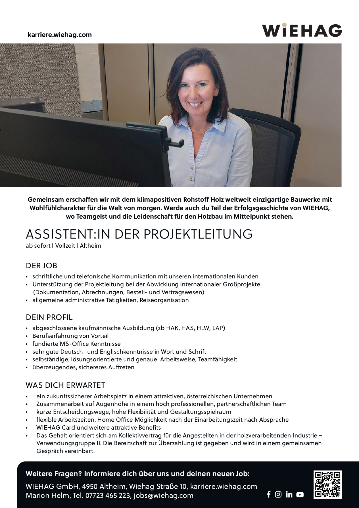 Assistent:in der Projektleitung