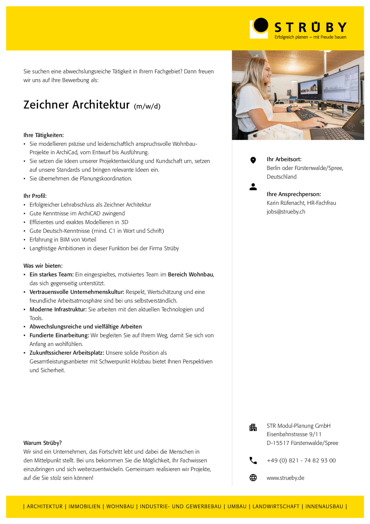Zeichner Architektur (m/w/d)