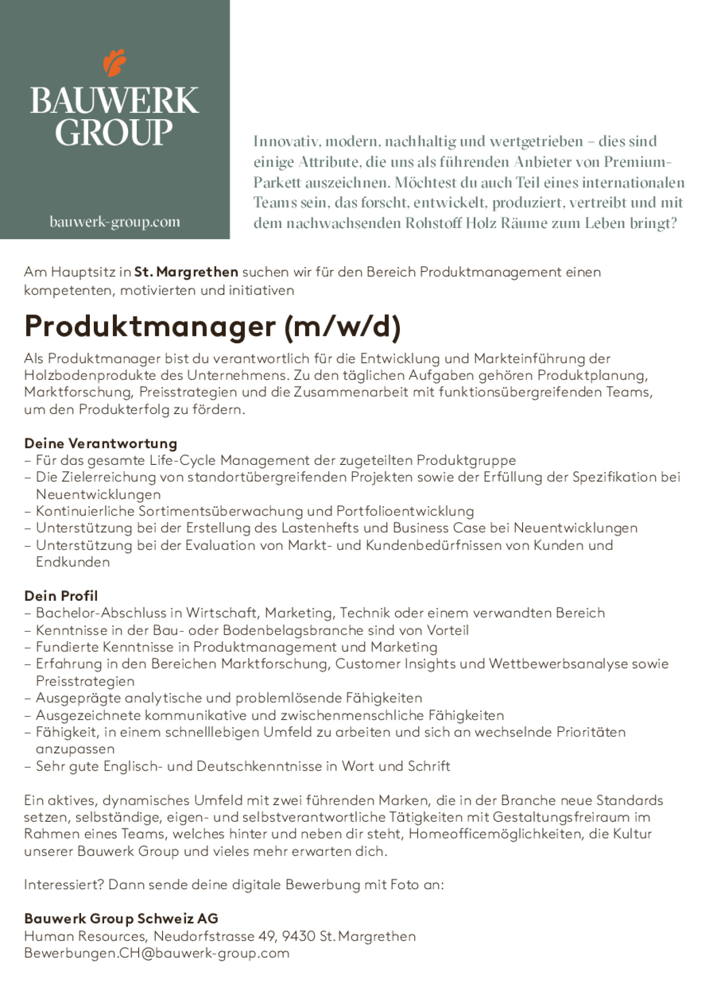 Produktmanager (m/w/d)