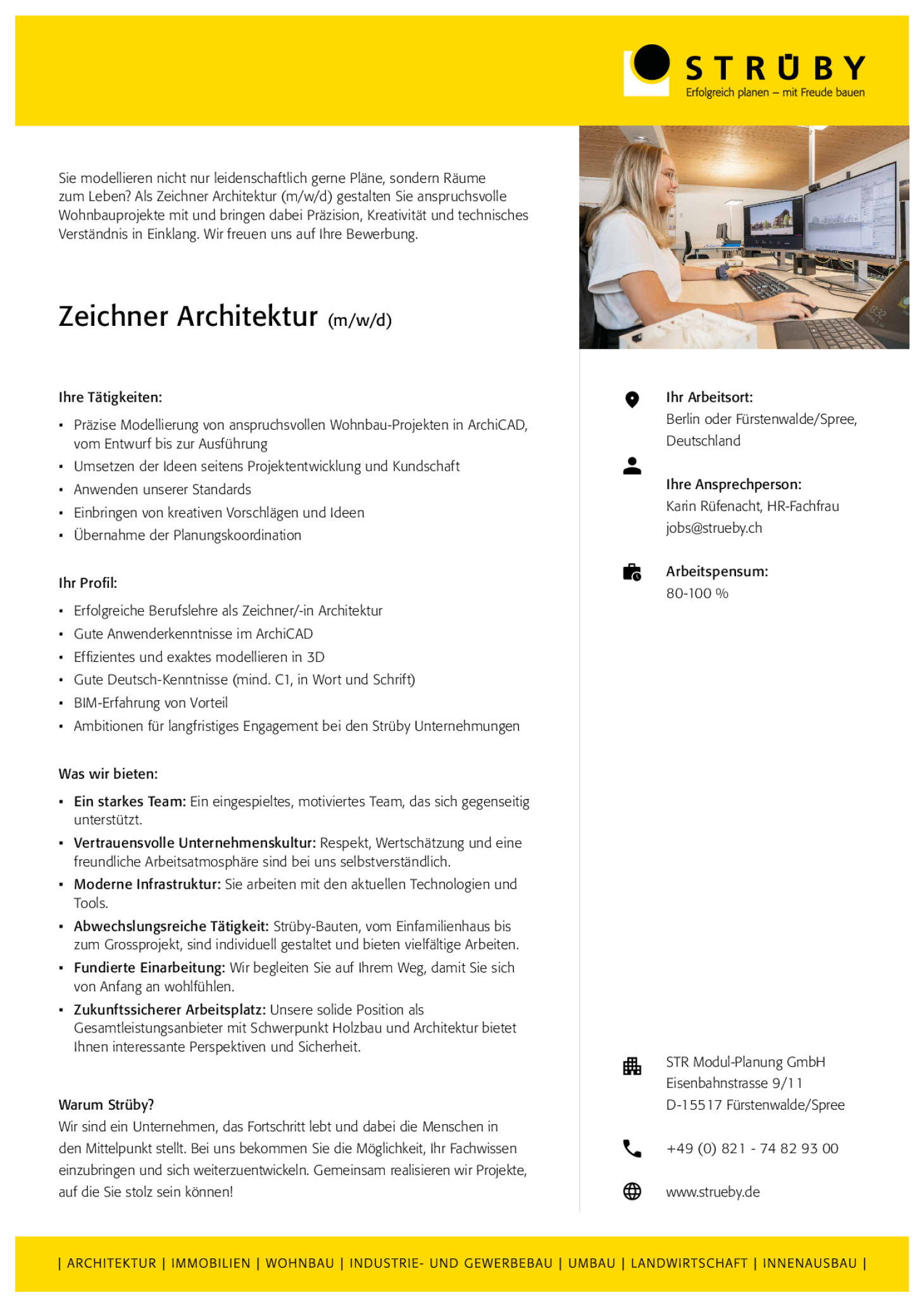 Zeichner Architektur (m/w/d)