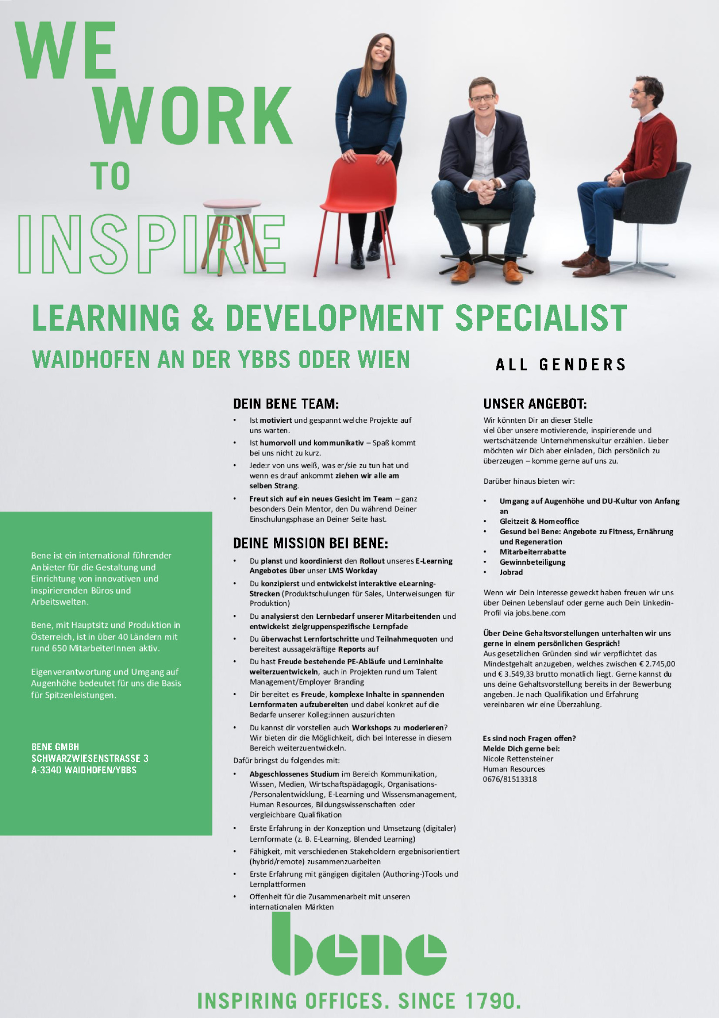LEARNING & DEVELOPMENT SPECIALIST (ALL GENDERS)