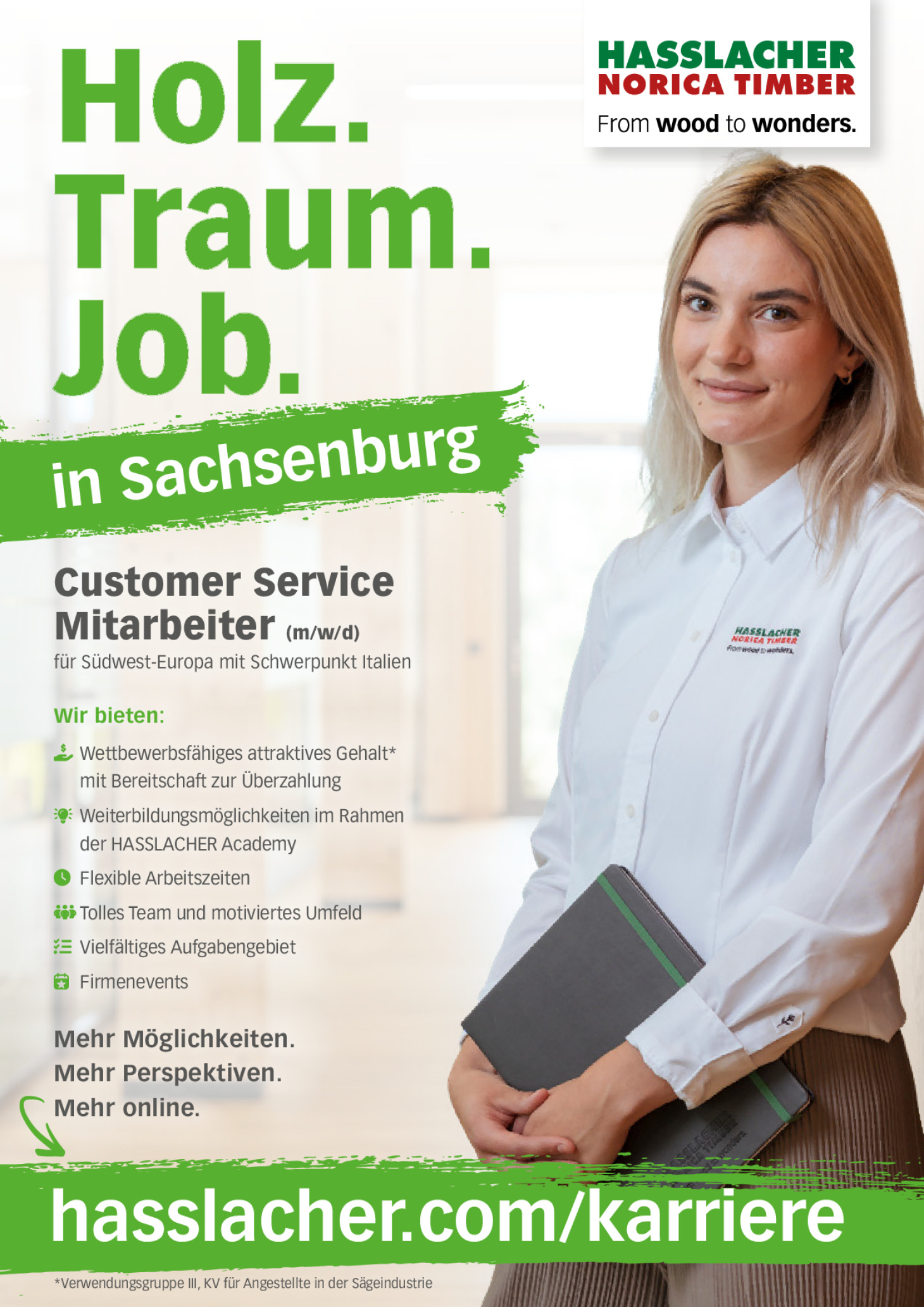 Customer Service Mitarbeiter (m/w/d) für Südwest-Europa mit Schwerpunkt Italien