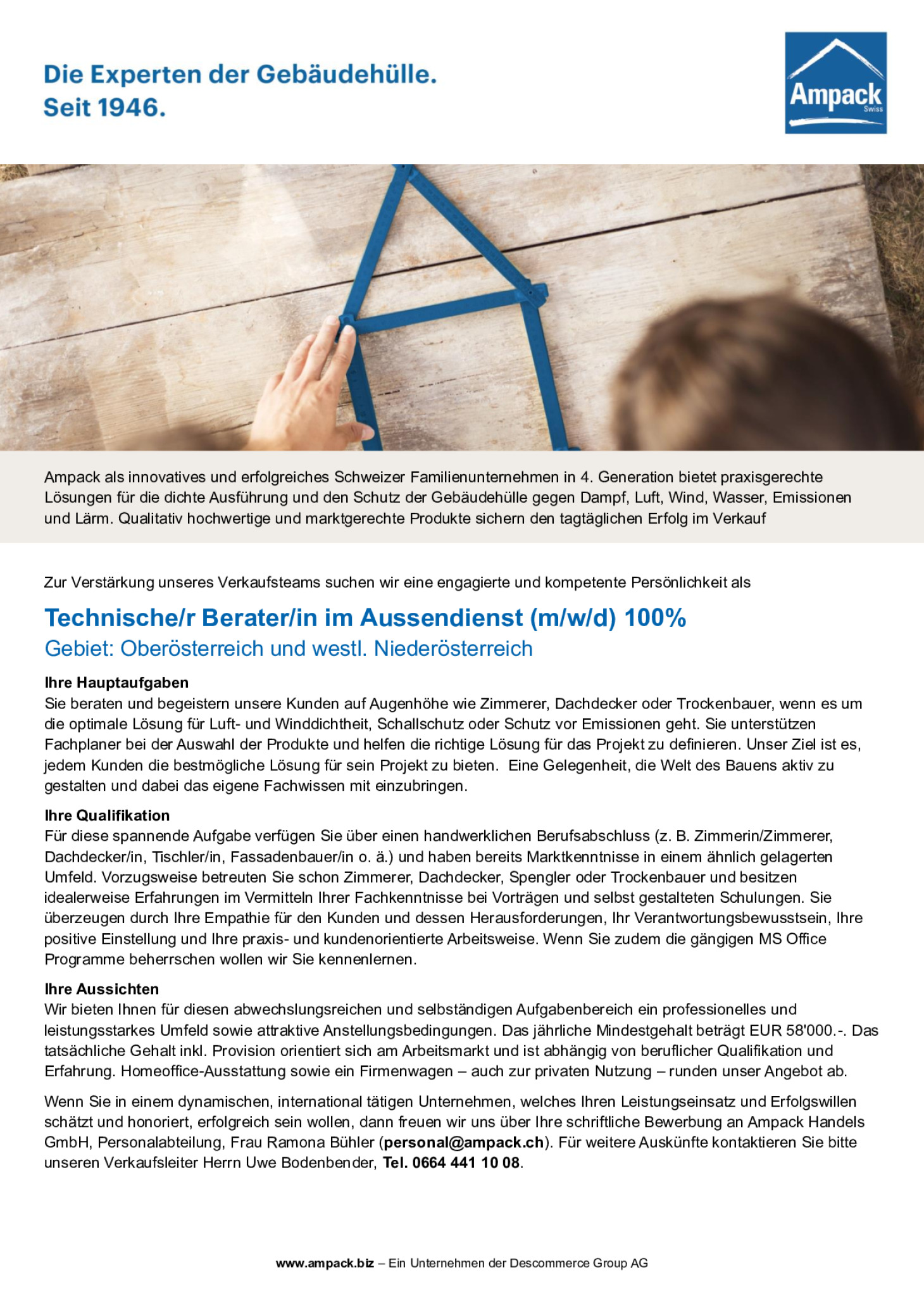Technische/r Berater/in im Außendienst (w/m)