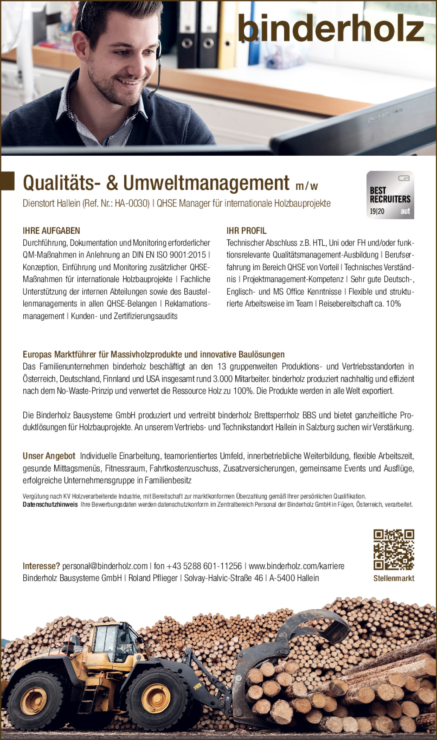 Qualitäts- und Umweltmanagement (m/w/d)