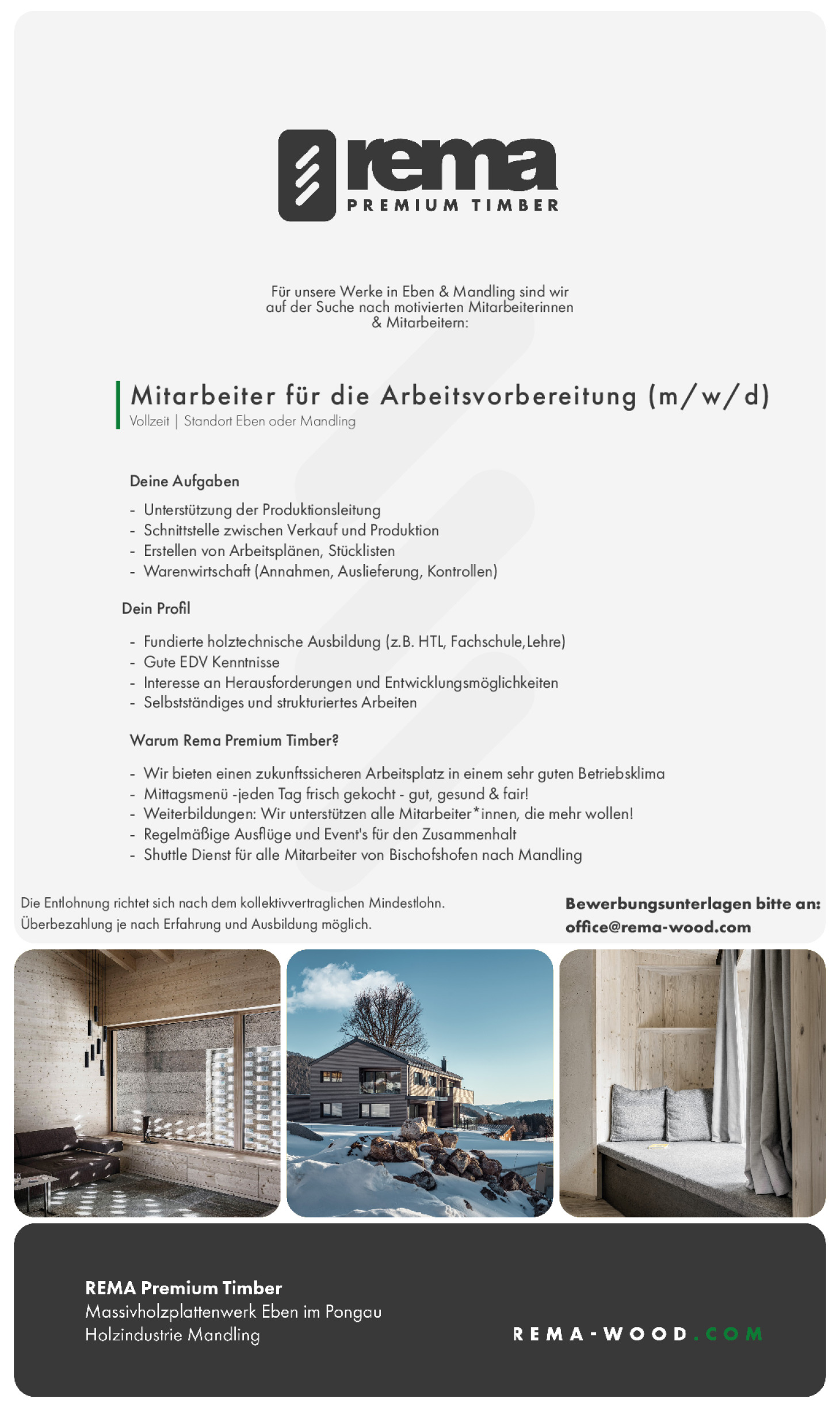 Mitarbeiter für die Arbeitsvorbereitung (m/w/d)