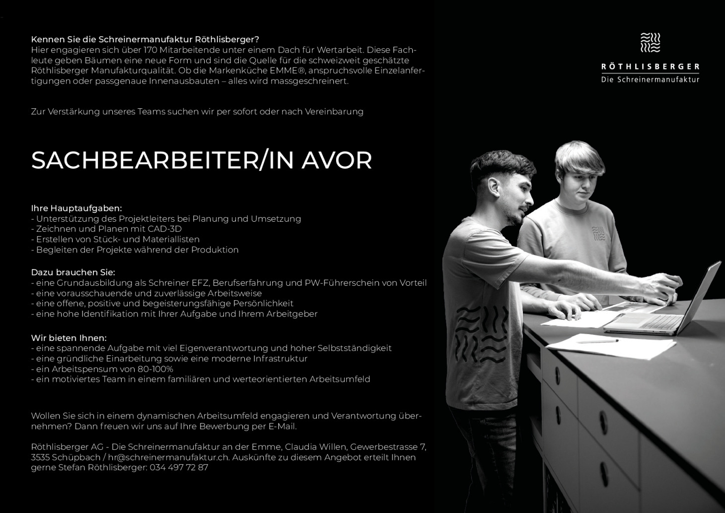 Sachbearbeiter AVOR (m/w)