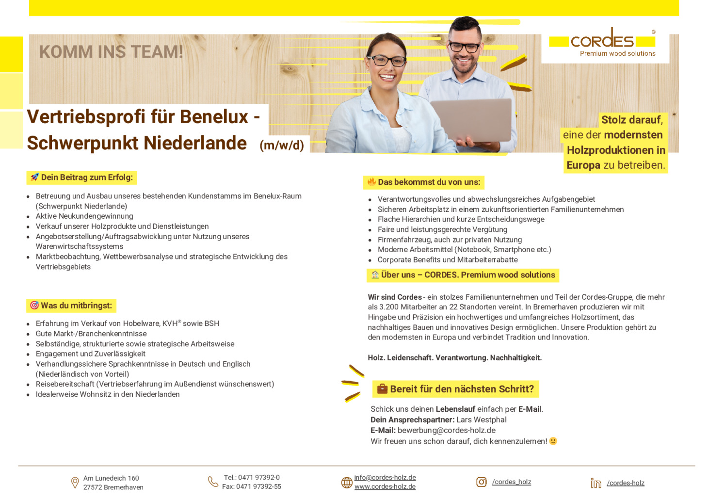 VERTRIEBSPROFI / SALES NIEDERLANDE / BENELUX