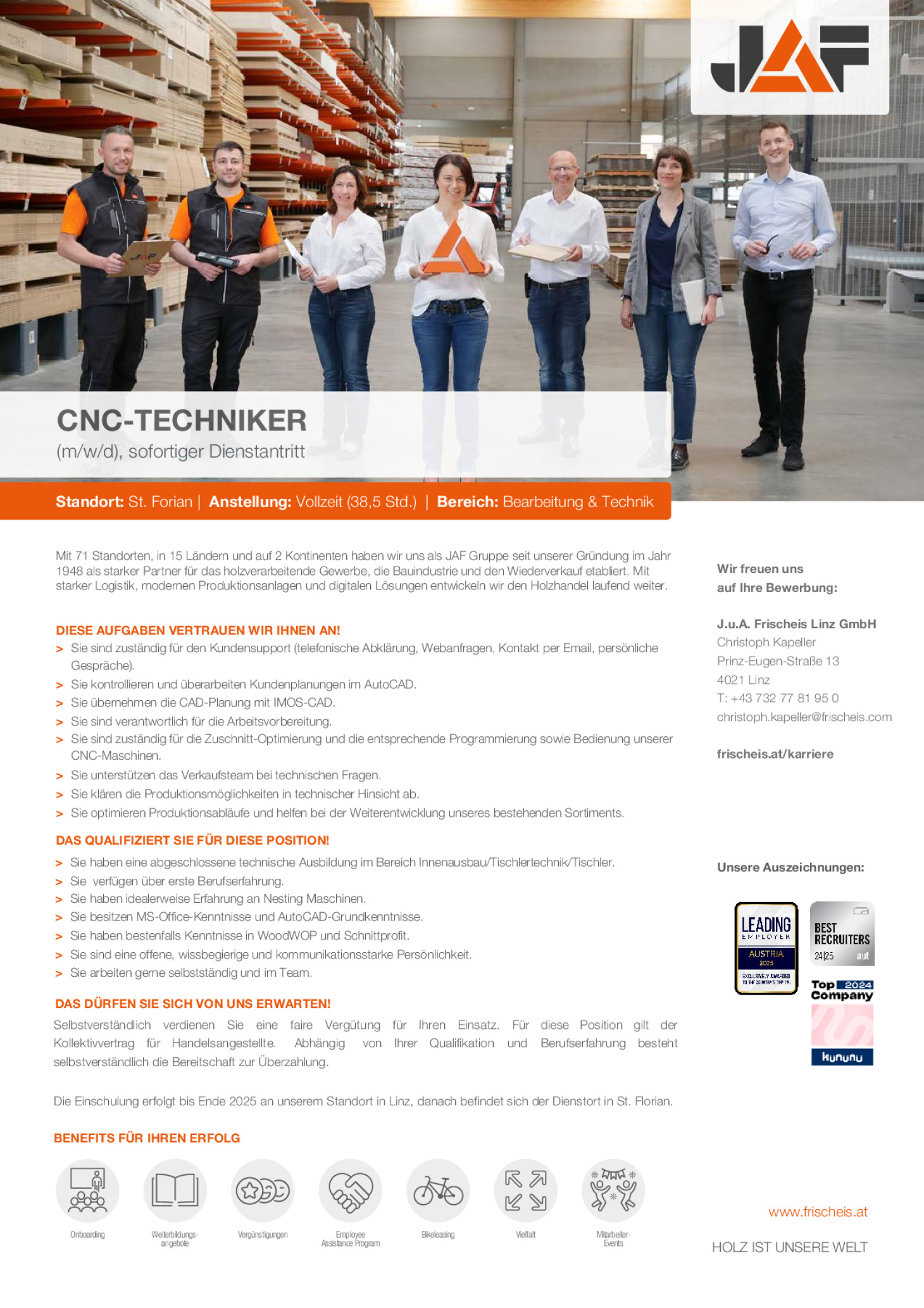CNC-Techniker (m/w/d)