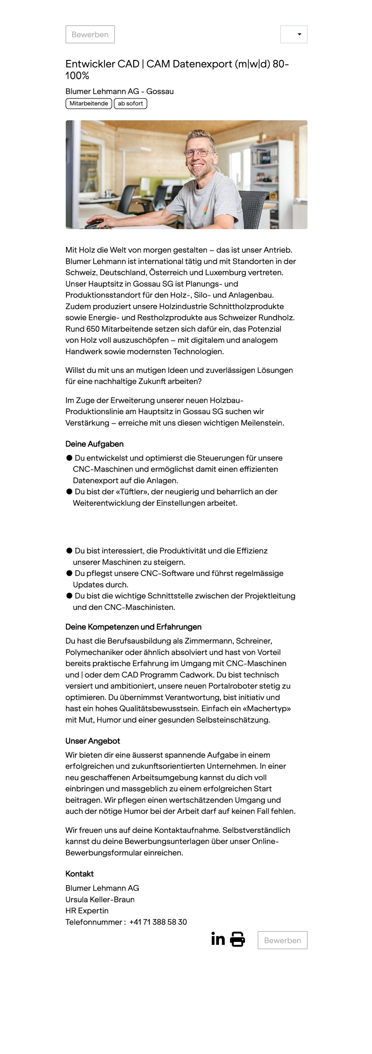 Entwickler CAD | CAM Datenexport (m|w|d) 80-100%