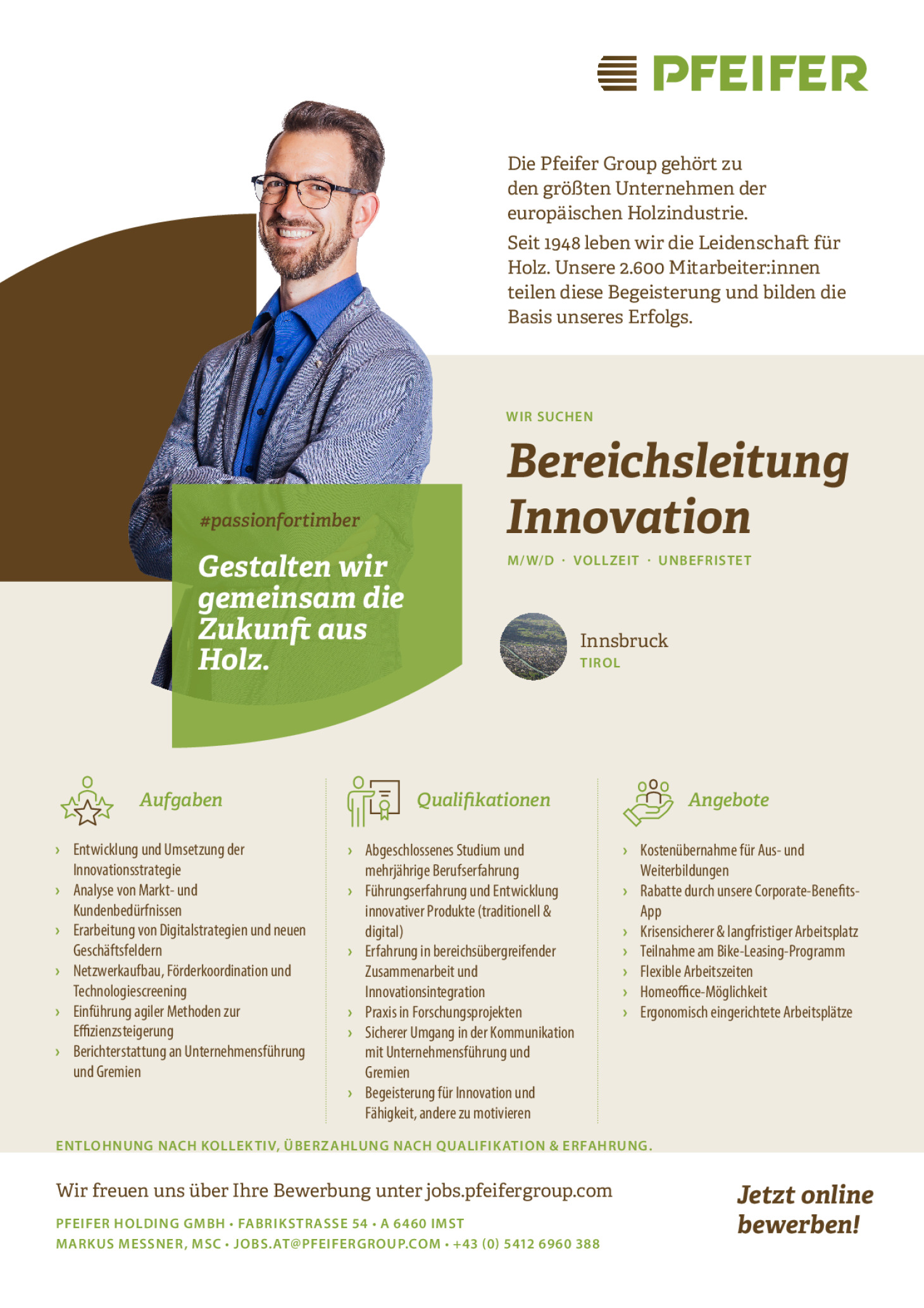 Bereichsleiter Innovation (m/w/d)
