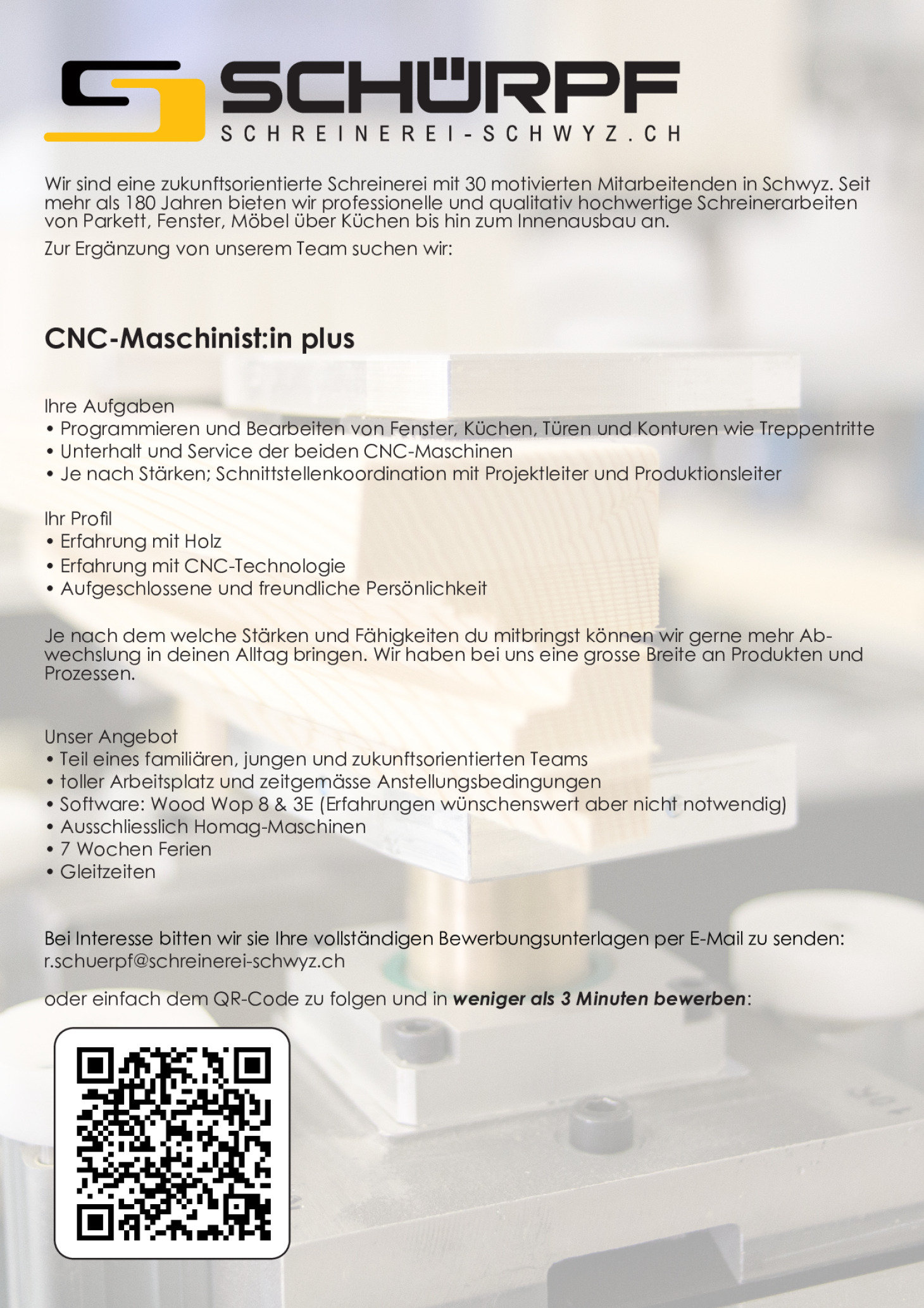 CNC Maschinist +