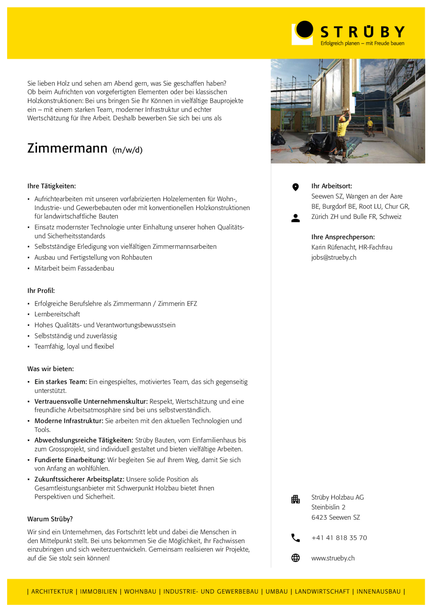 Zimmermann (m/w/d)