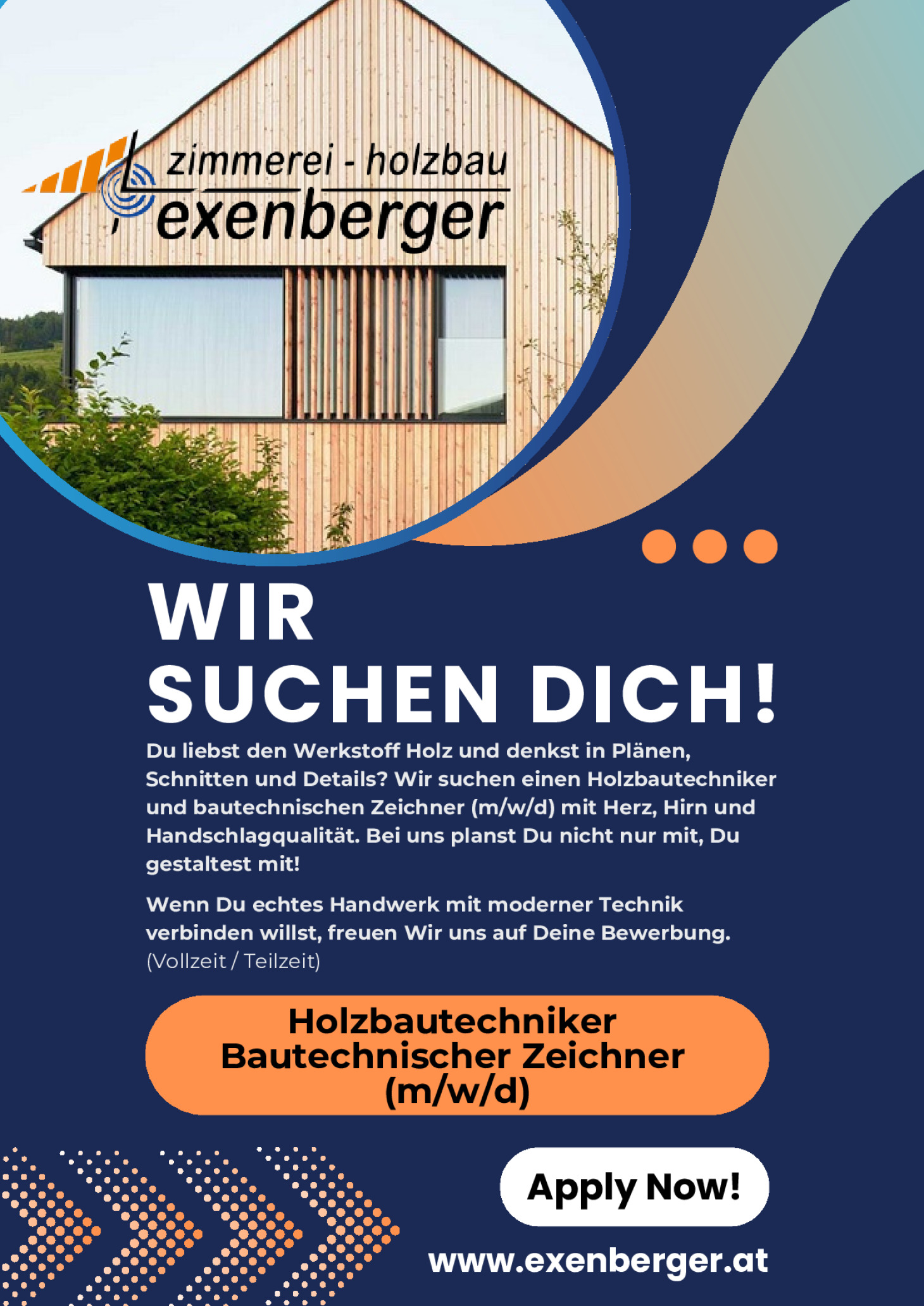 Holzbautechniker / Bautechnischer Zeichner