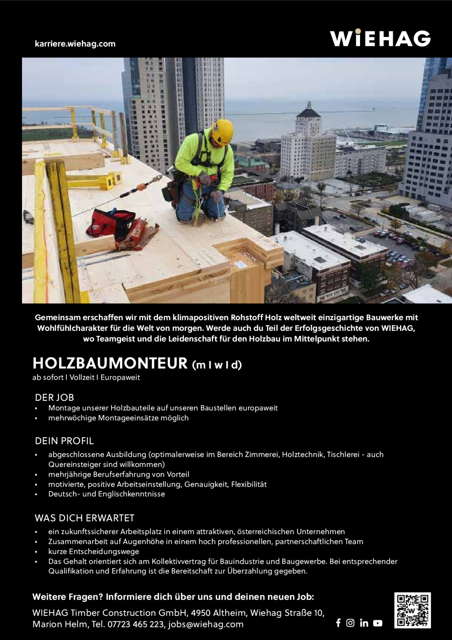 HOLZBAUMONTEUR (m I w I d)