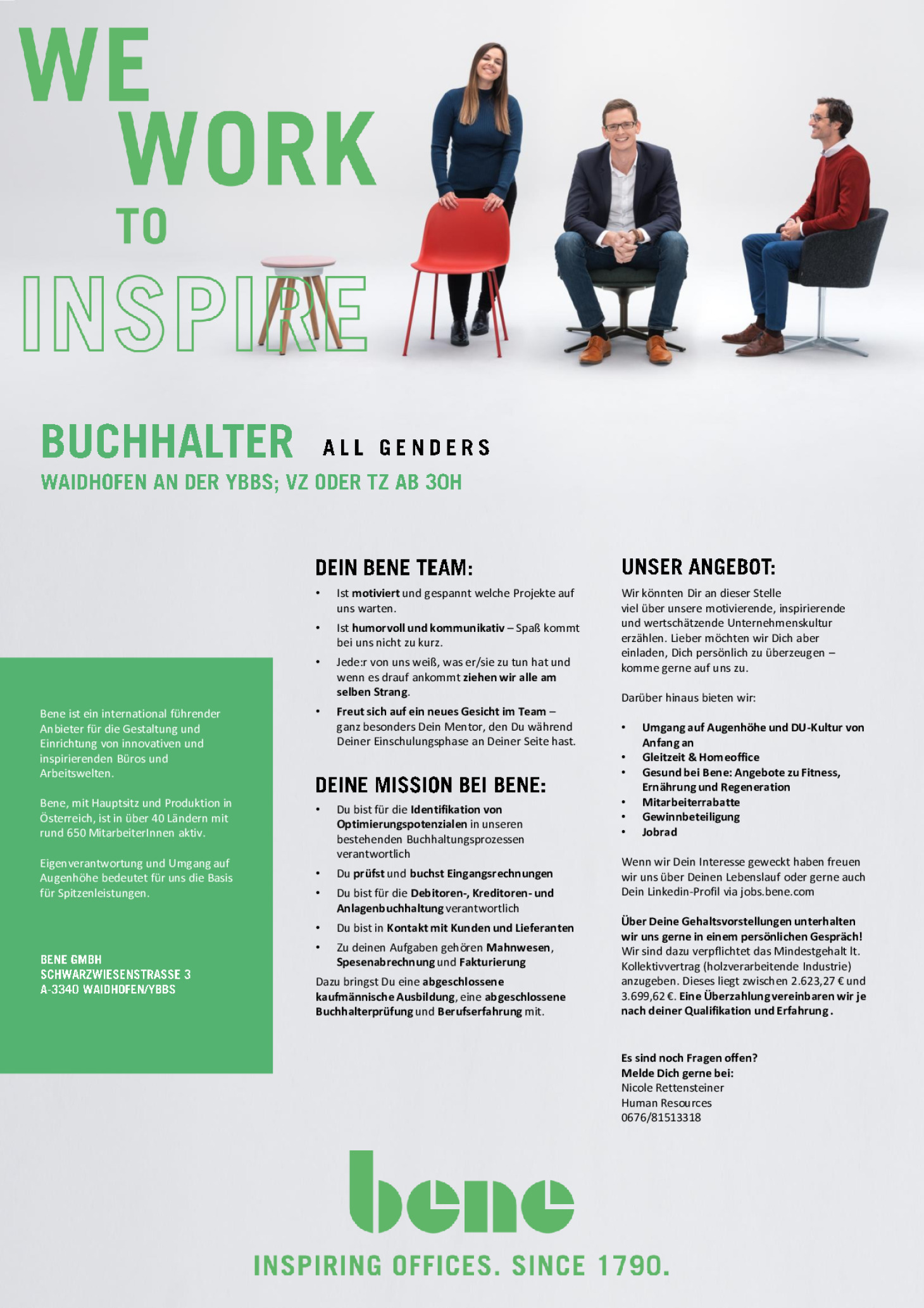 BUCHHALTER VZ ODER TZ AB 30H (ALL GENDERS)