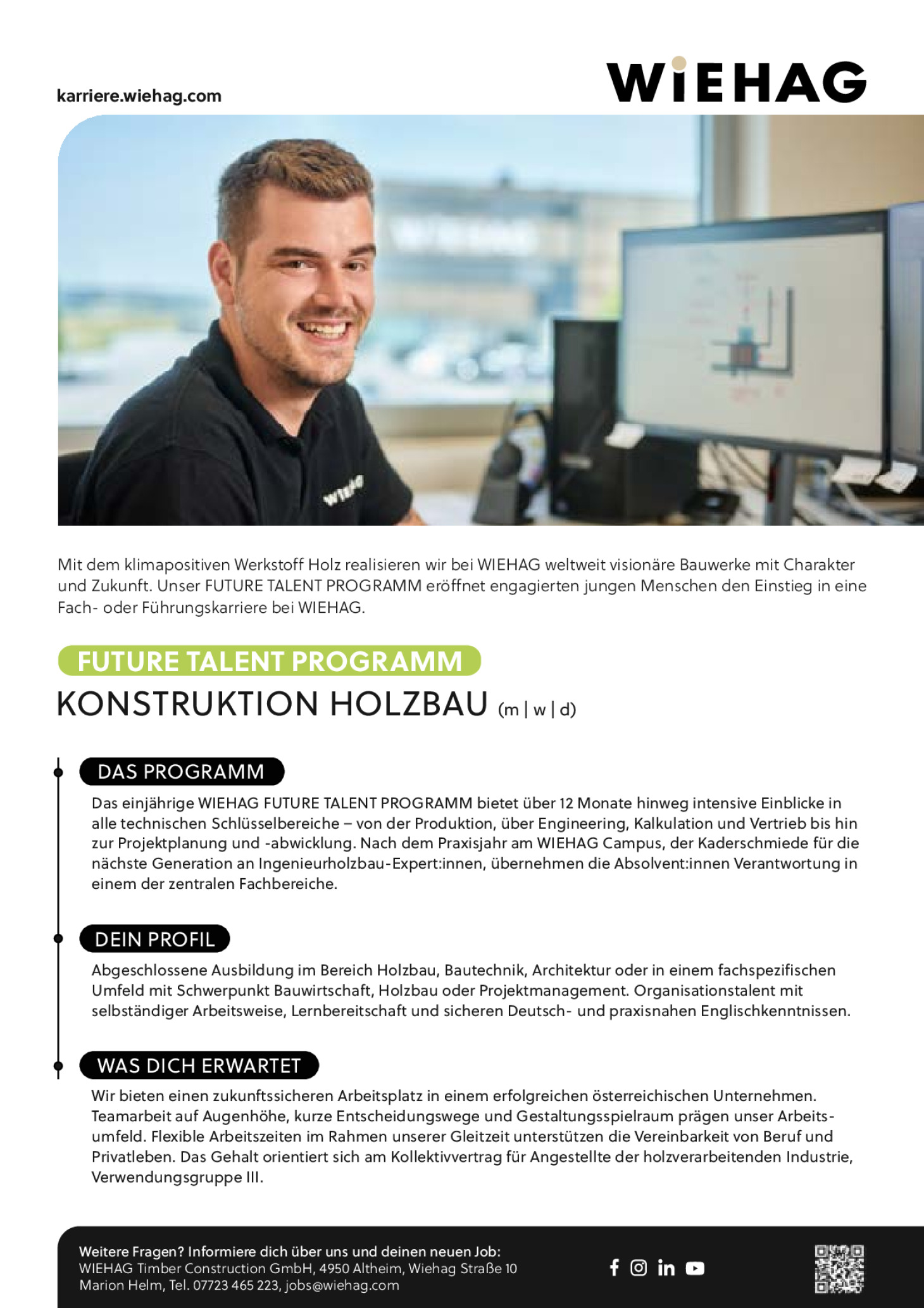Future Talent Programm - Konstruktion Holzbau (m | w | d)