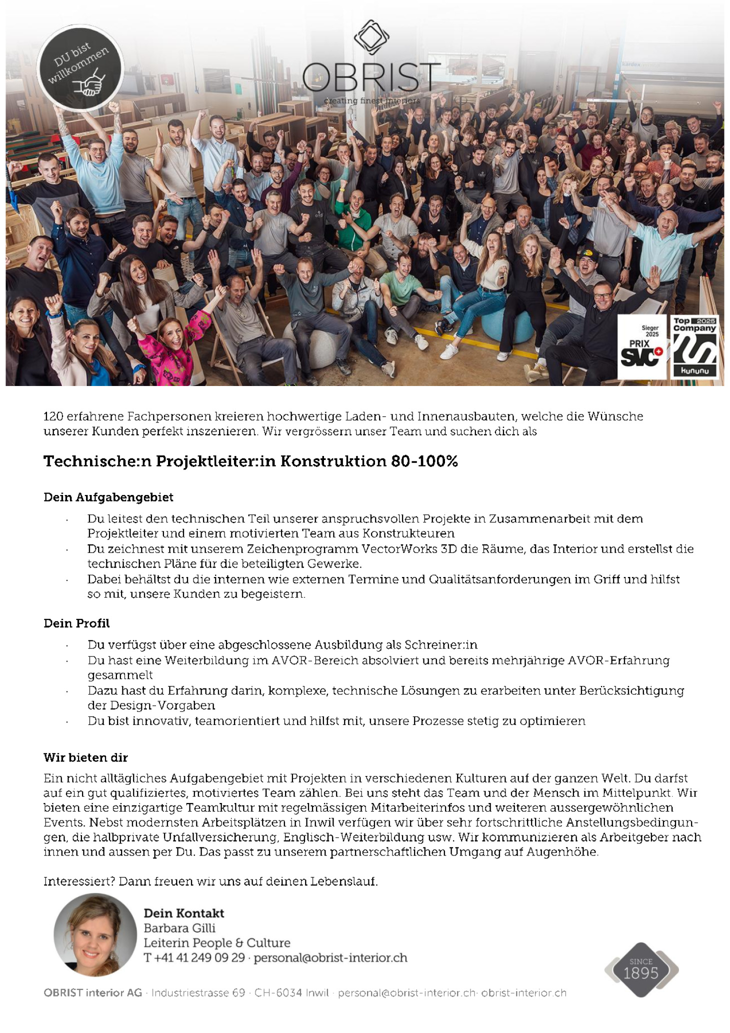 Technische:r Projektleiter:in Konstruktion