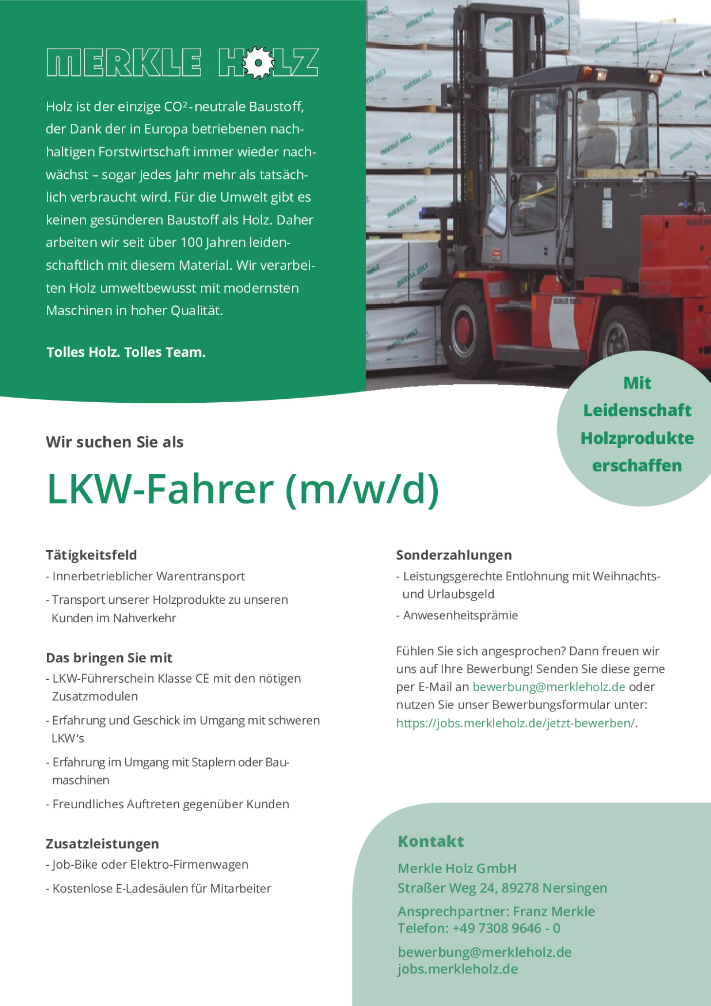 LKW-Fahrer (m/w/d)