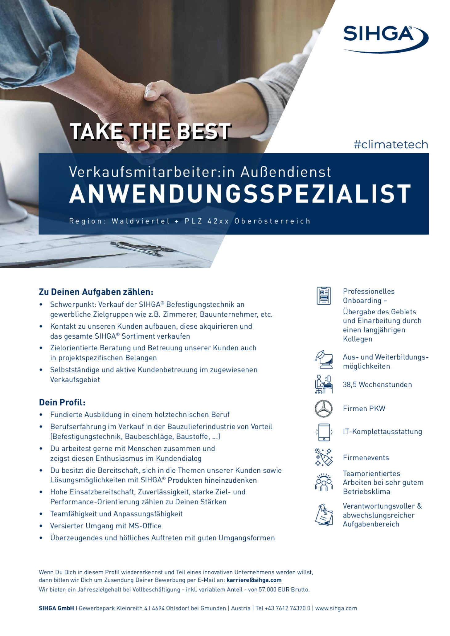 Verkaufsmitarbeiter:in Außendienst