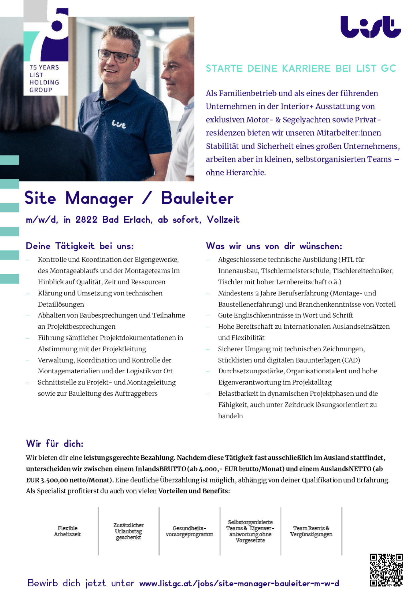 Site Manager / Bauleiter (m/w/d)