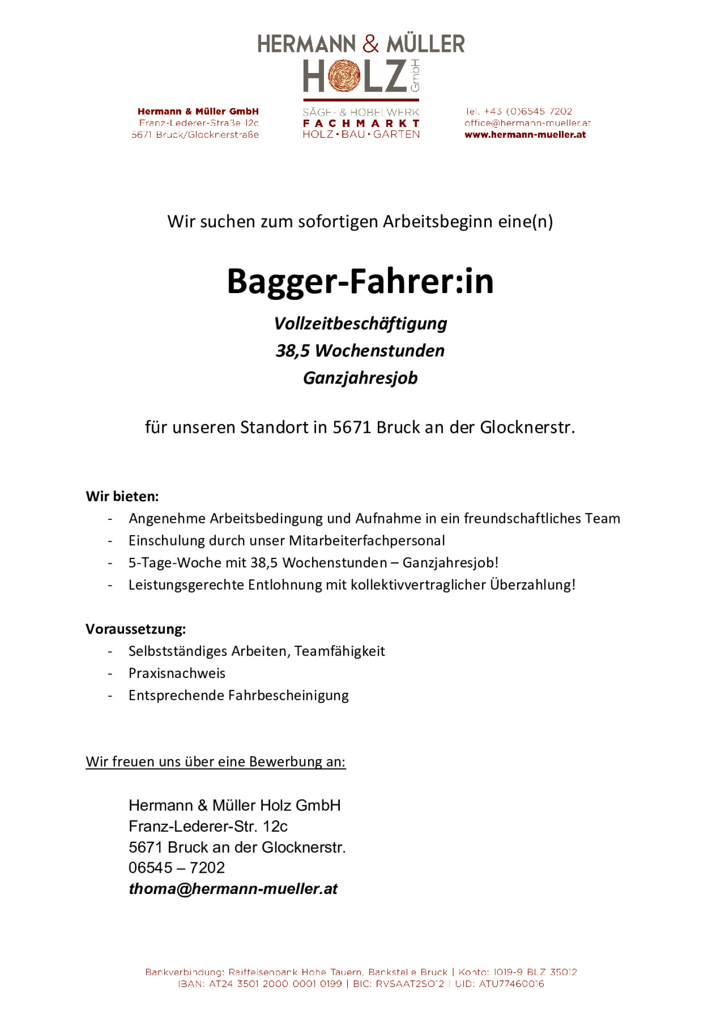 Bagger-Fahrer:in