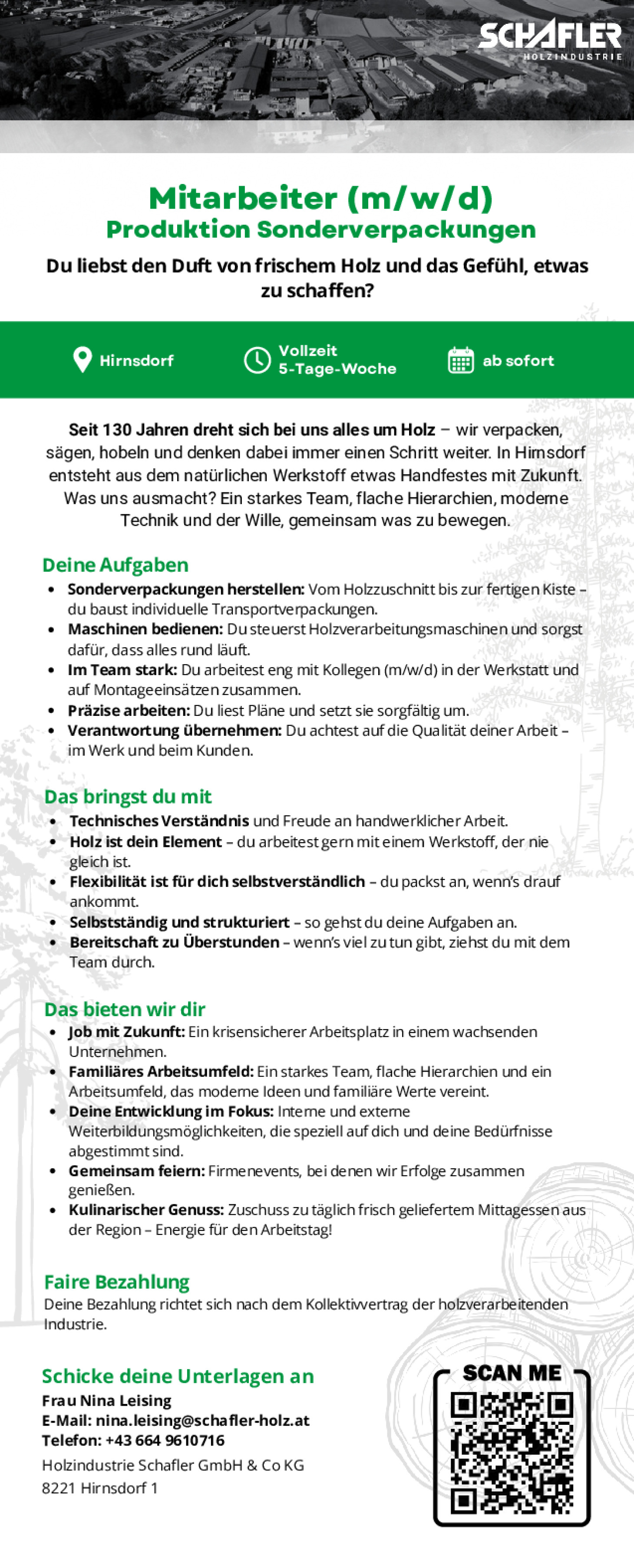 Mitarbeiter (m/w/d) Produktion Sonderverpackungen