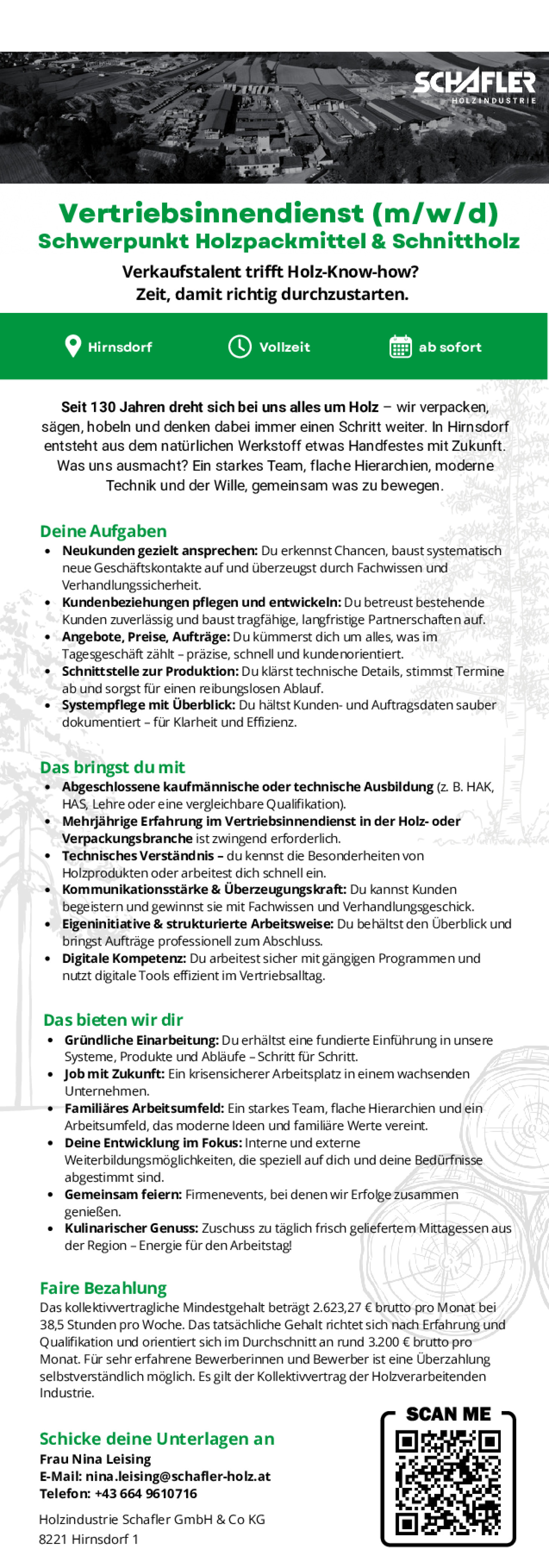 Vertriebsinnendienst (m/w/d)