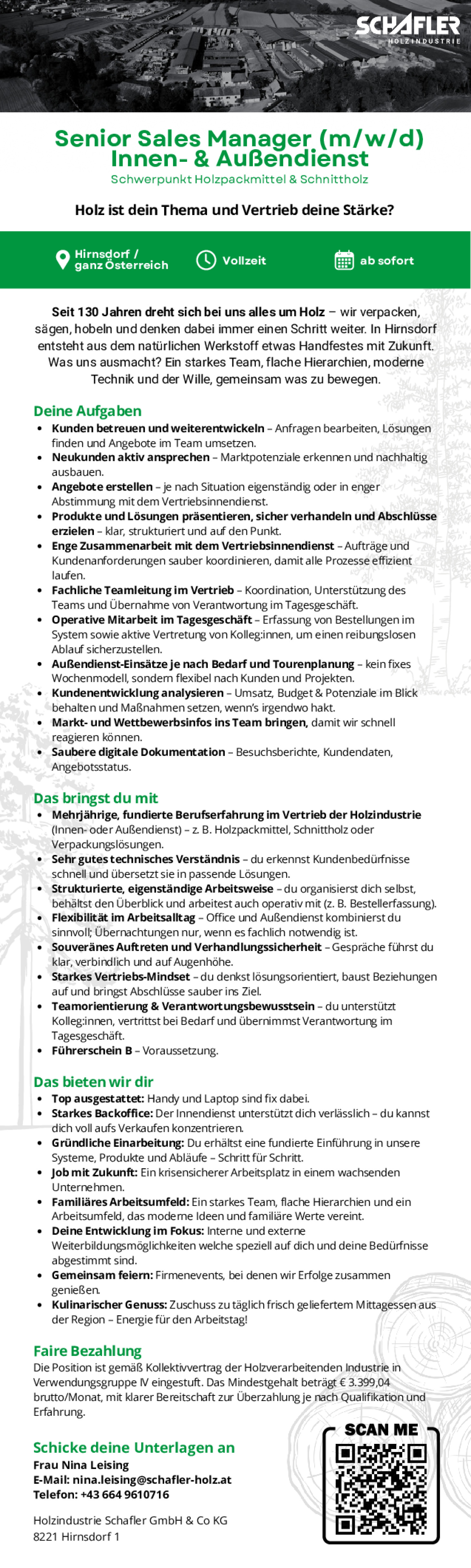 Senior Sales Manager (m/w/d) Innen- & Außendienst