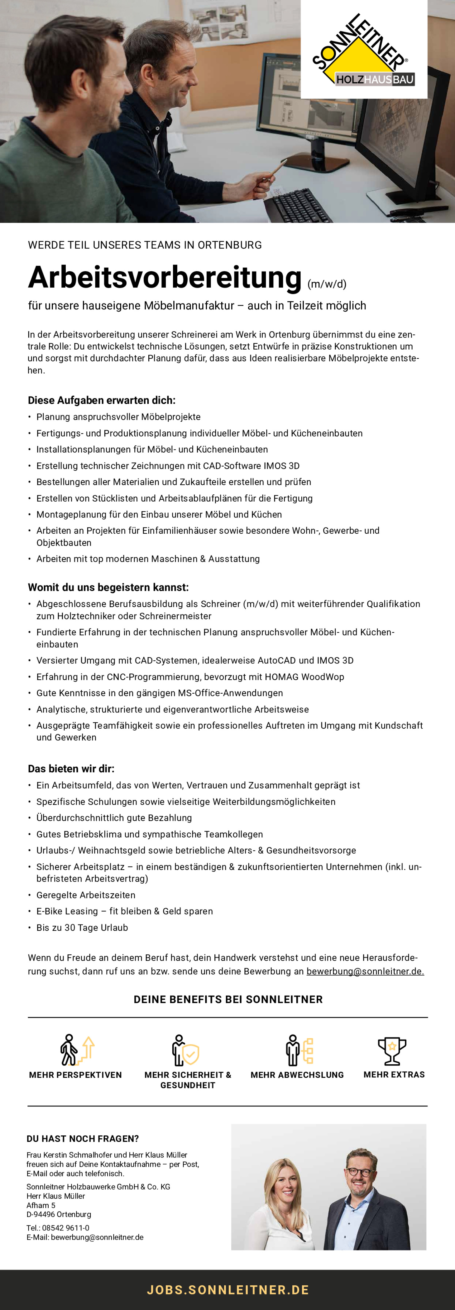 Arbeitsvorbereitung (m/w/d) für individuellen Möbelbau