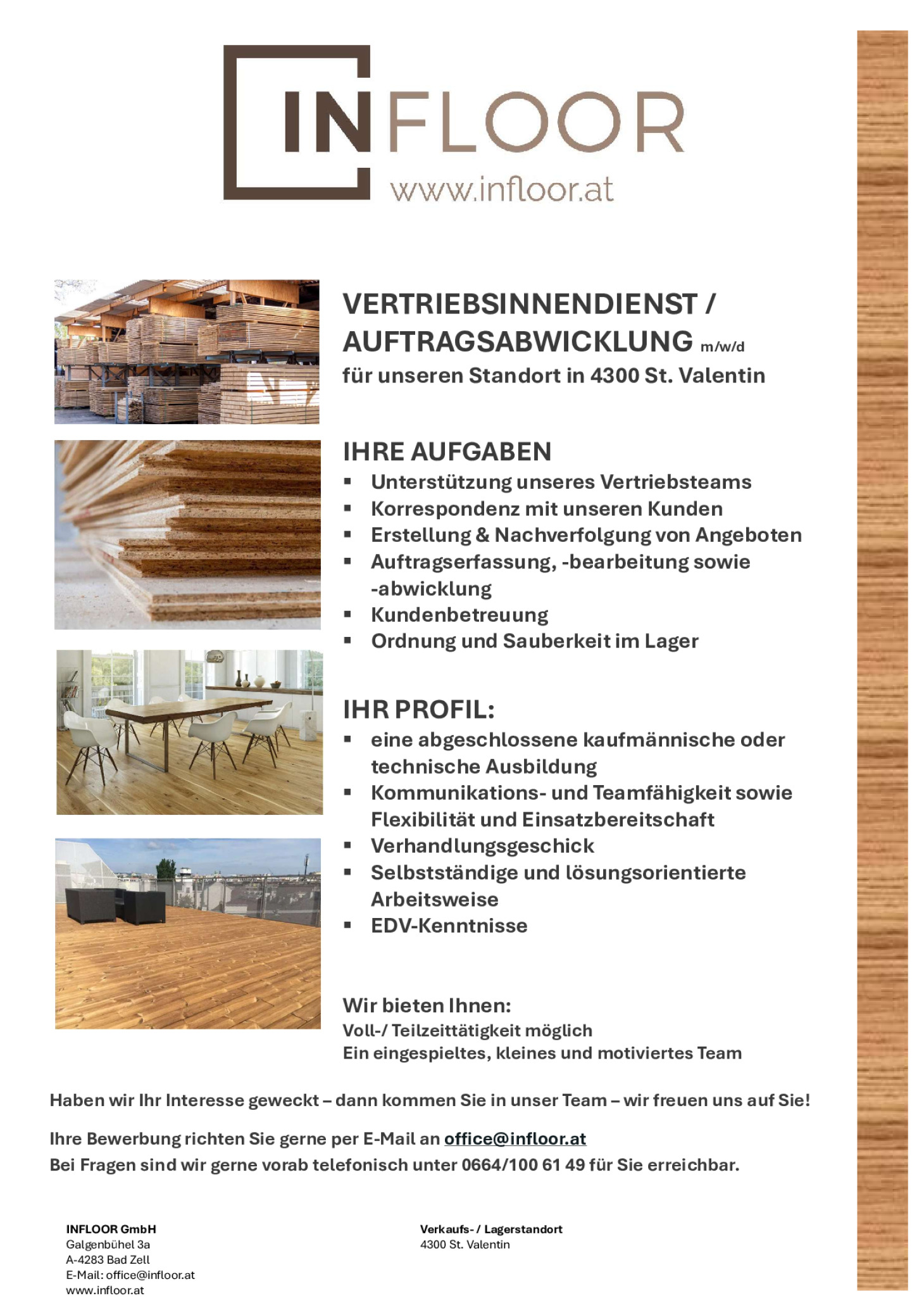 VERTRIEBSINNENDIENST / AUFTRAGSABWICKLUNG m/w/d