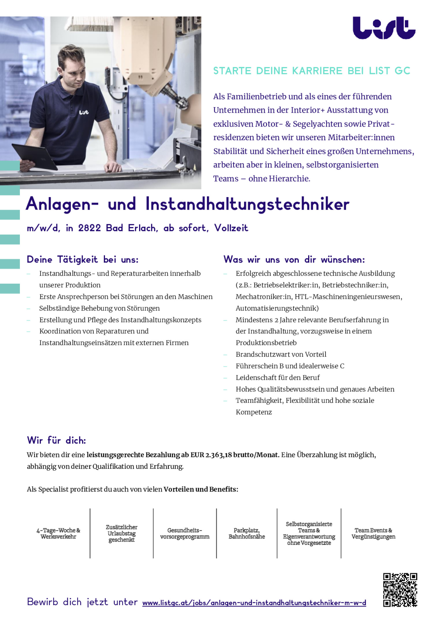 Anlagen- und Instandhaltungstechniker