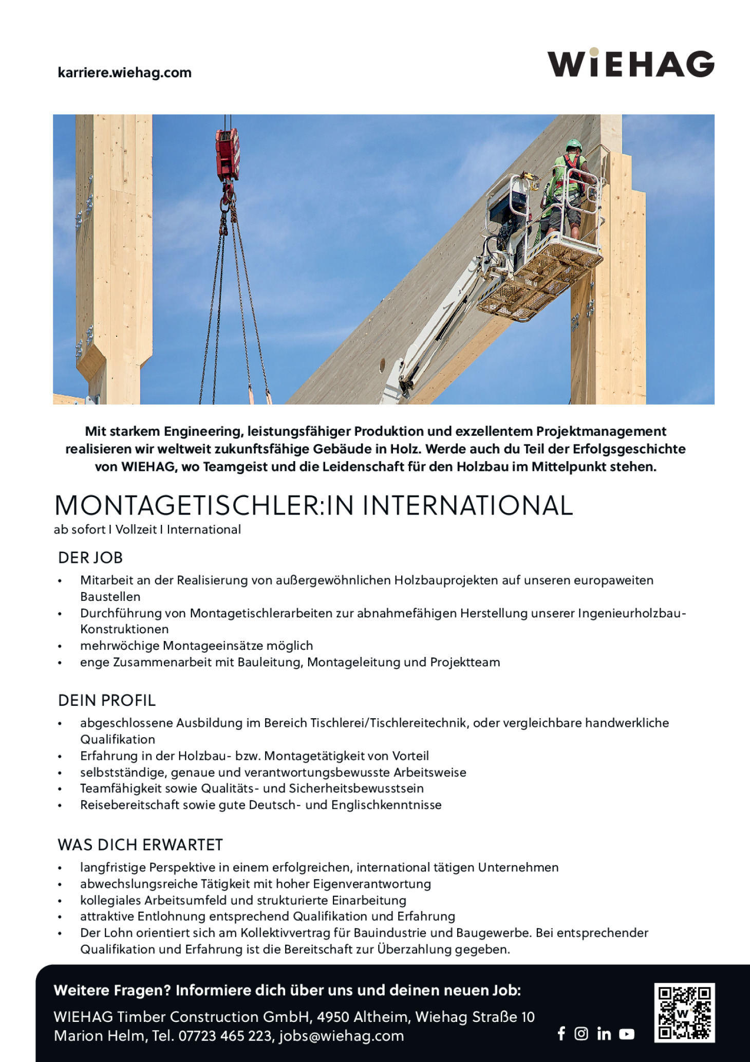 Montagetischler:in International