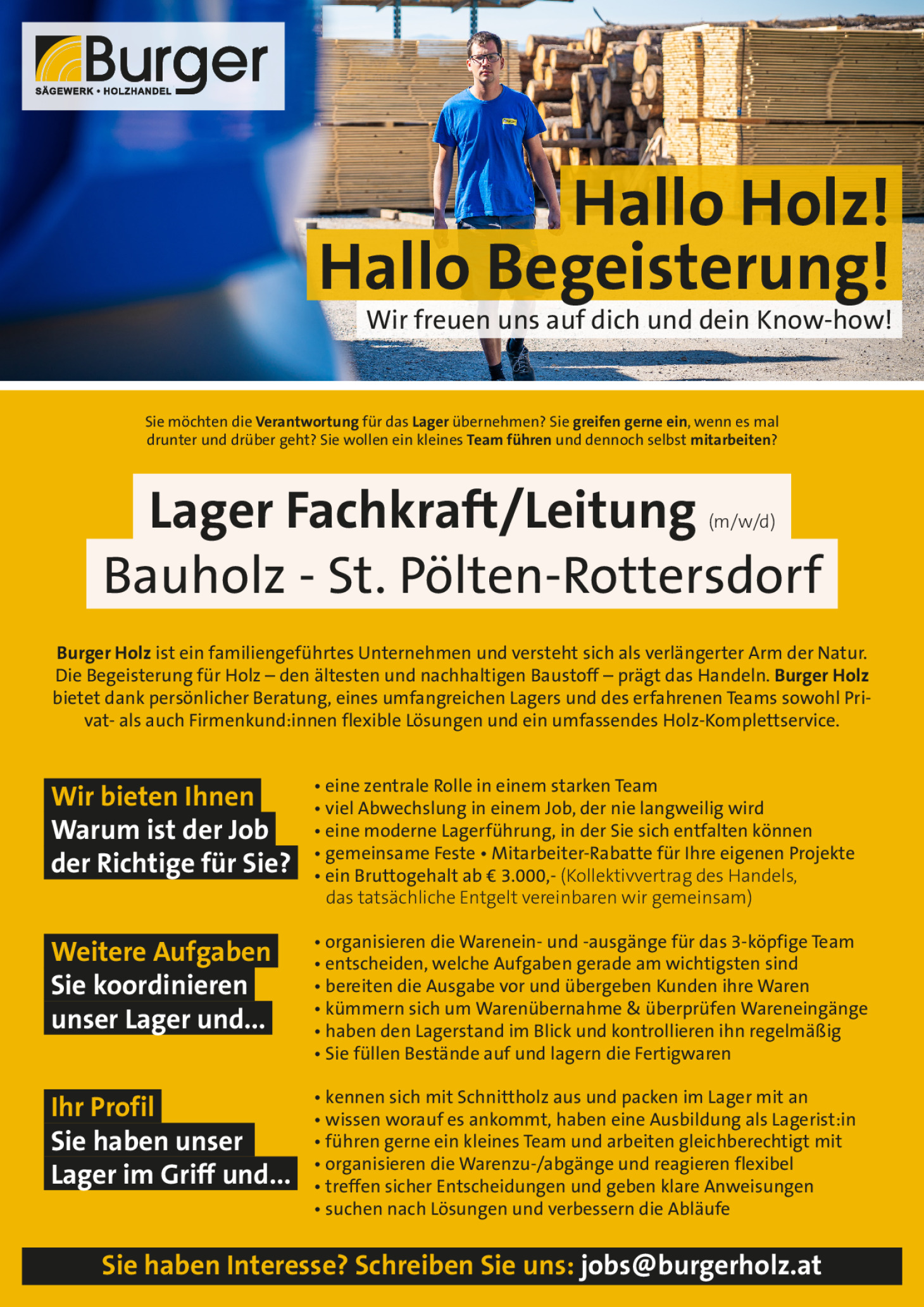 Lager Fachkraft/Leitung (m/w/d)