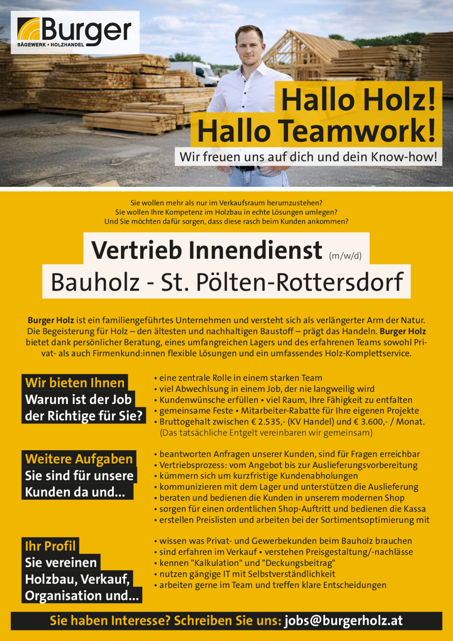 Vertrieb Innendienst (m/w/d)