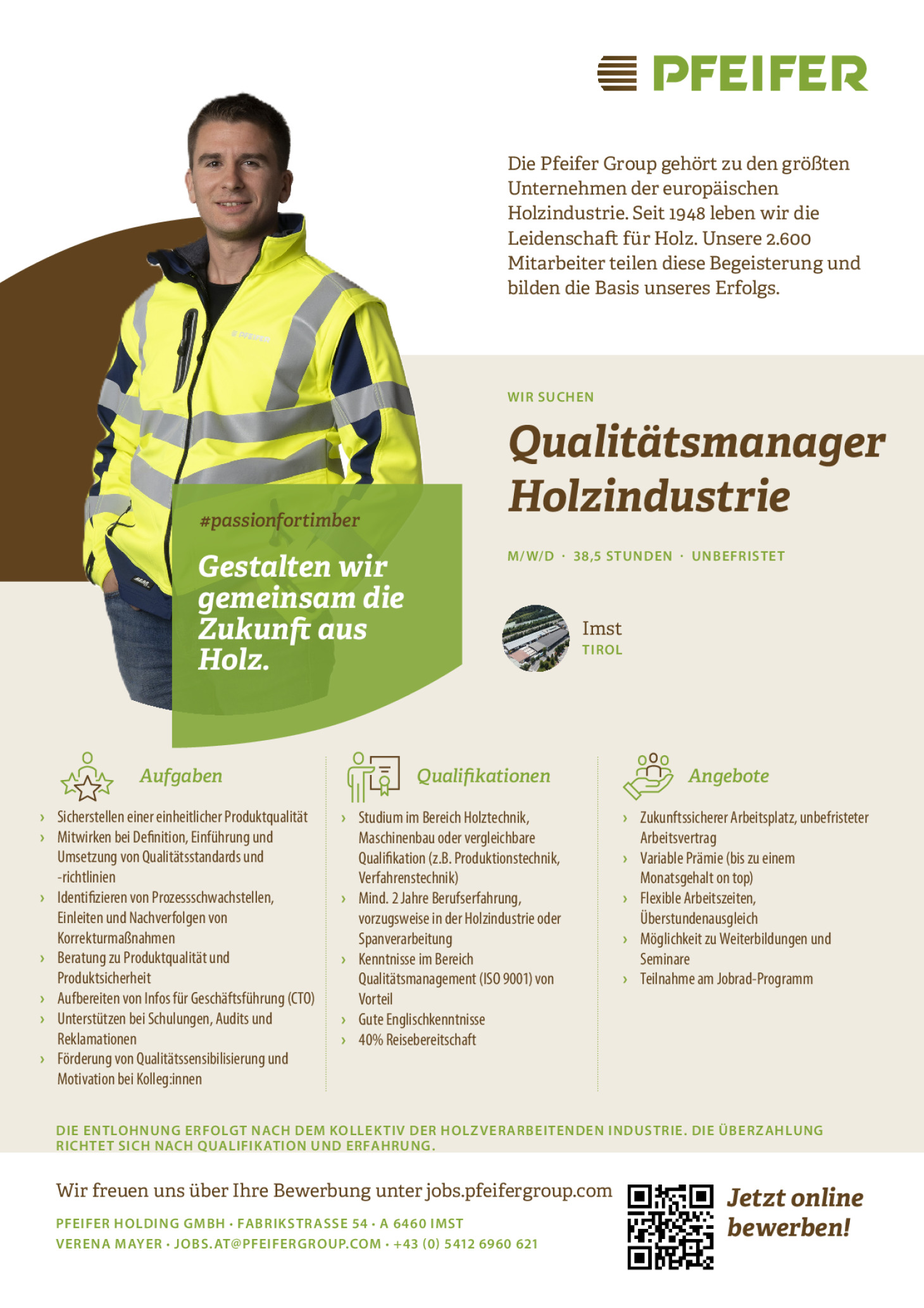 Qualitätsmanager Holzindustrie (m/w/d)