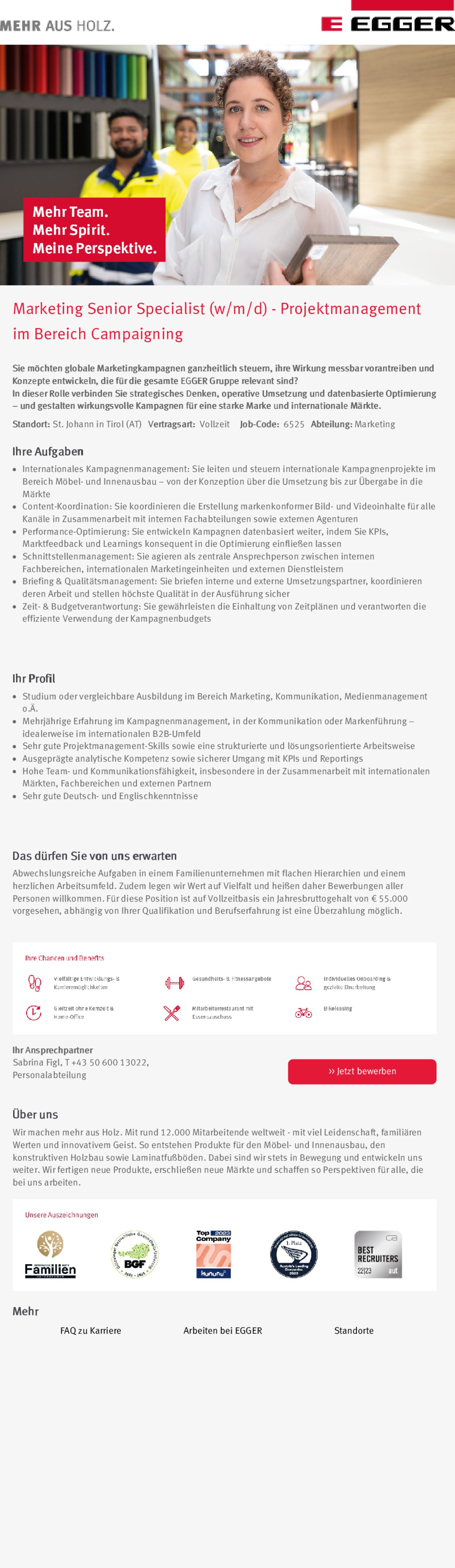 Marketing Senior Specialist (w/m/d) - Projektmanagement im Bereich Campaigning