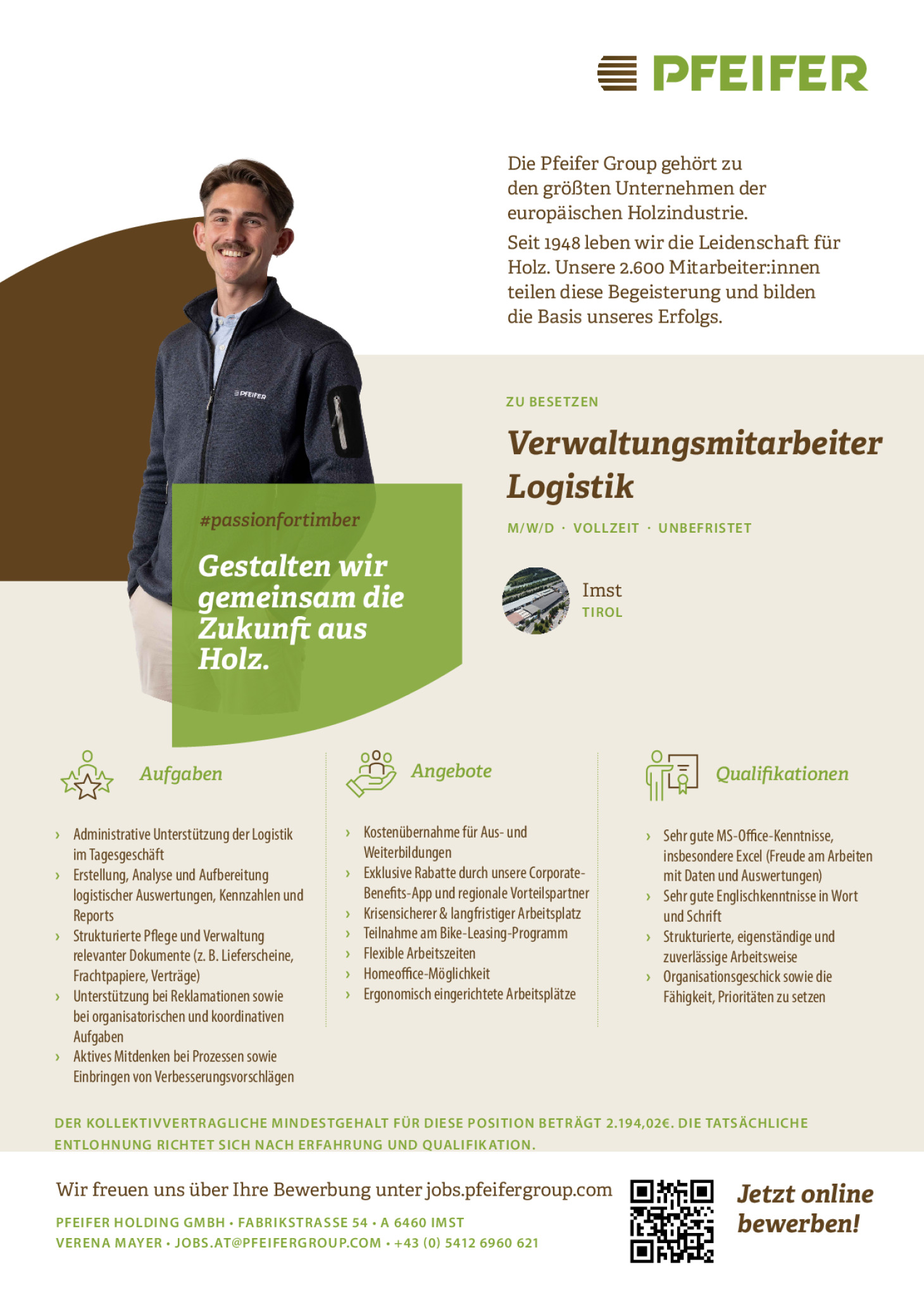 Verwaltungsmitarbeiter Logistik (m/w/d)