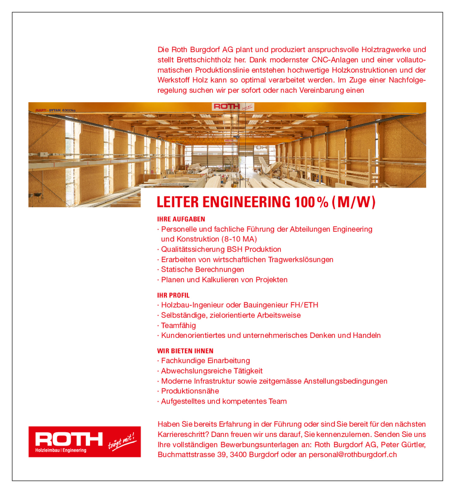 Leiter Engineering 100% (M/W)