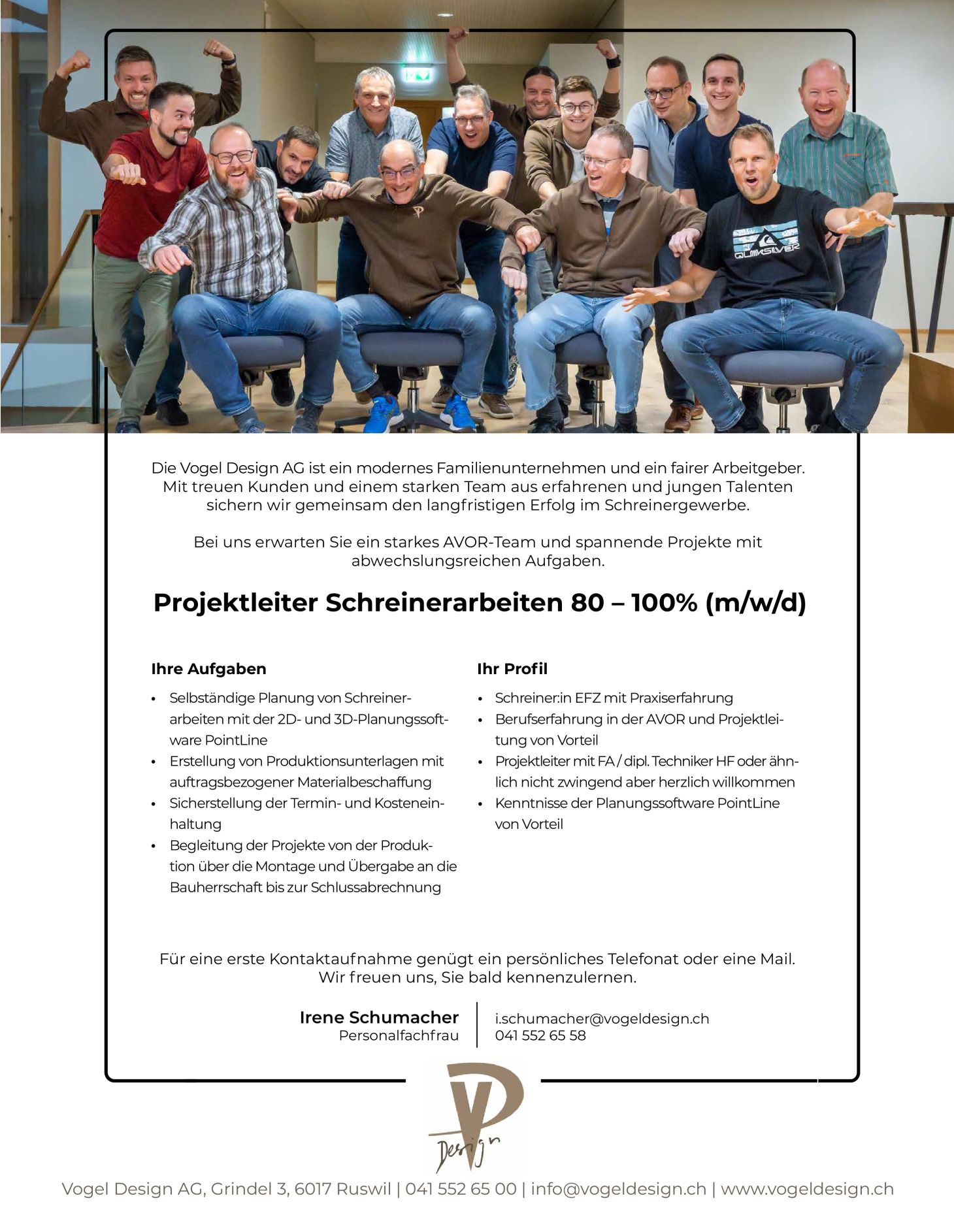 Projektleitung Schreinerarbeiten