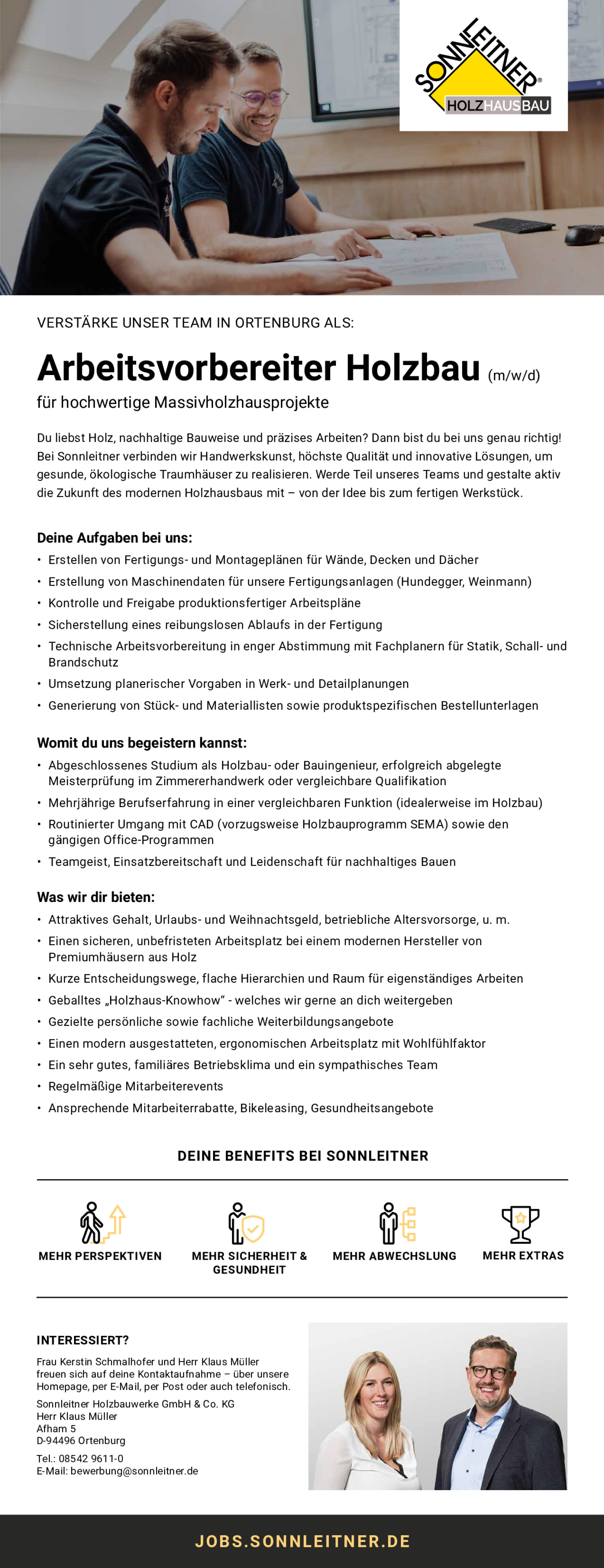 Arbeitsvorbereiter Holzbau (m/w/d)