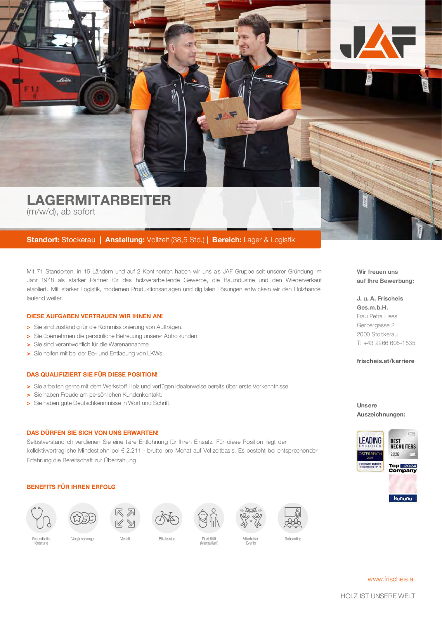 LAGERMITARBEITER/IN (m/w/d)