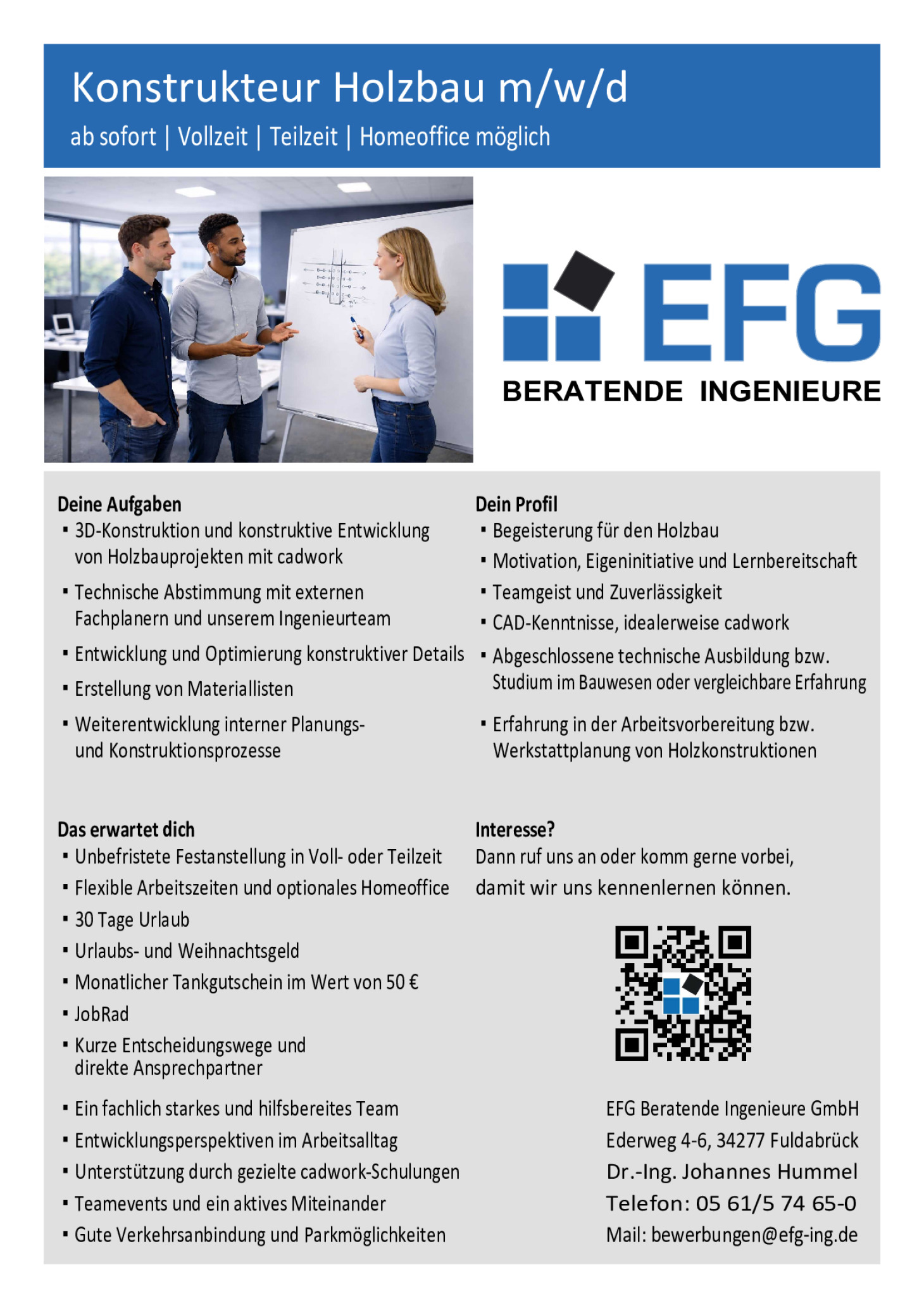 Konstrukteur Holzbau m/w/d