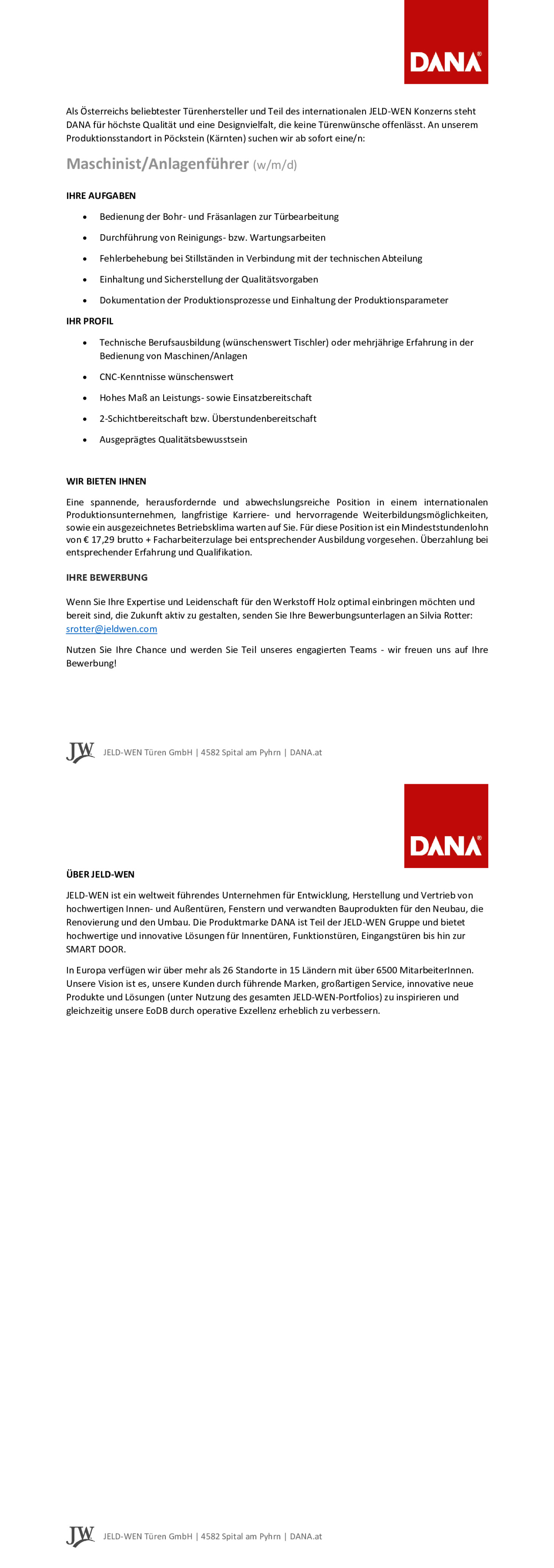 Maschinist/Anlagenführer (w/m/d)