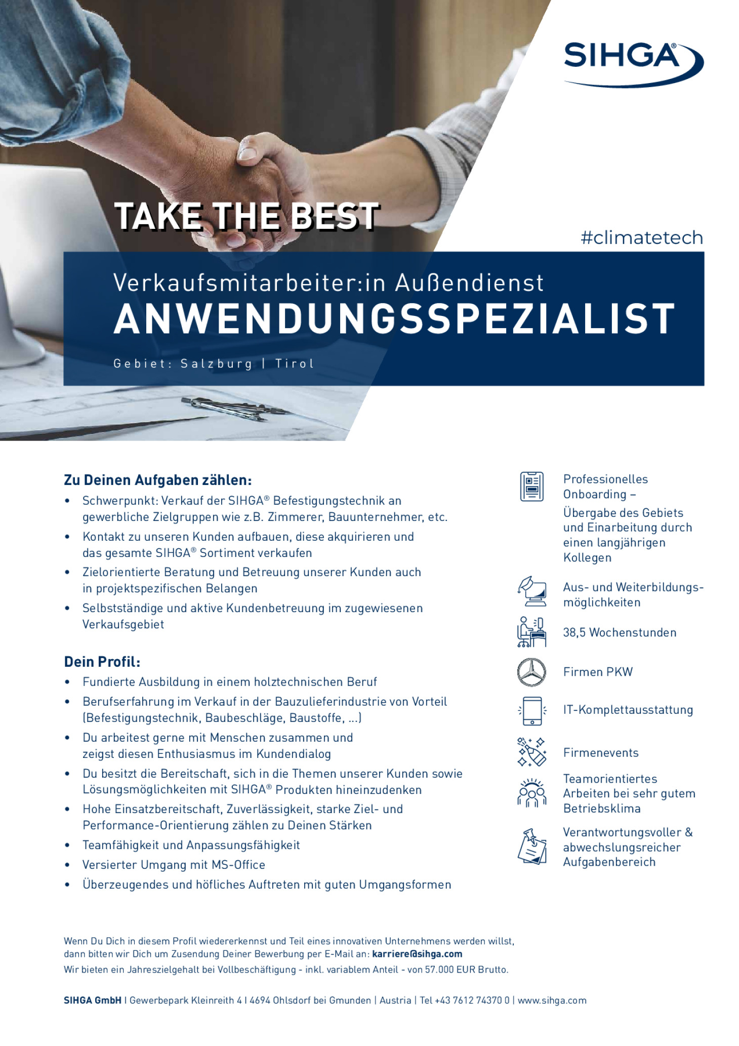 Verkaufsmitarbeiter:in Außendienst Anwendungsspezialist