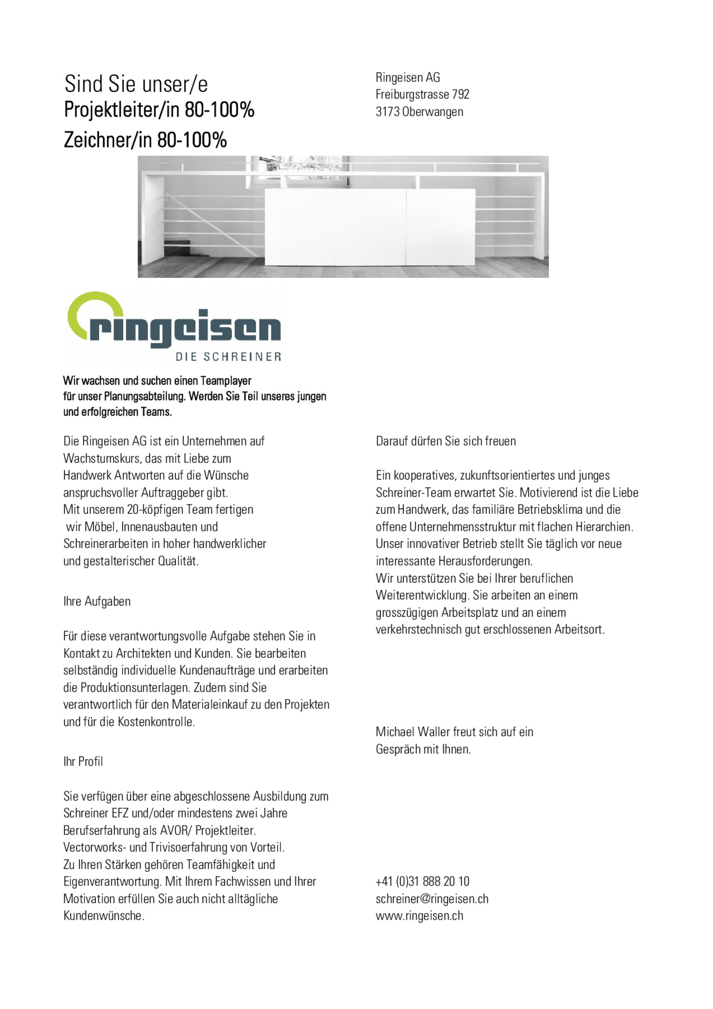 Zeichner/in 80-100%