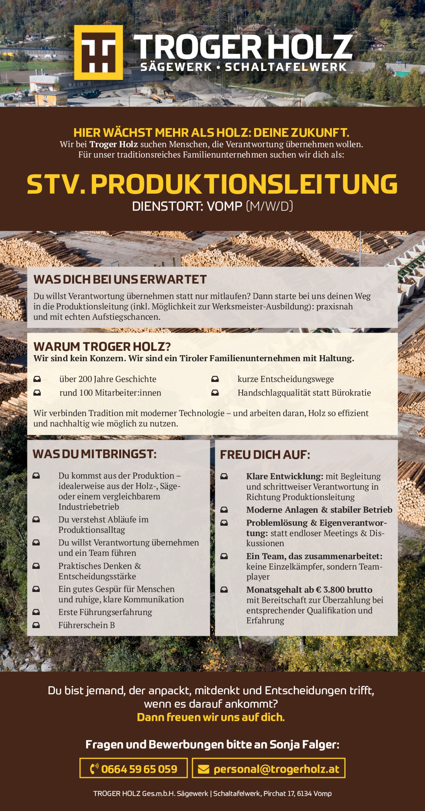 Stellvertretende Produktionsleitung (m/w/d)