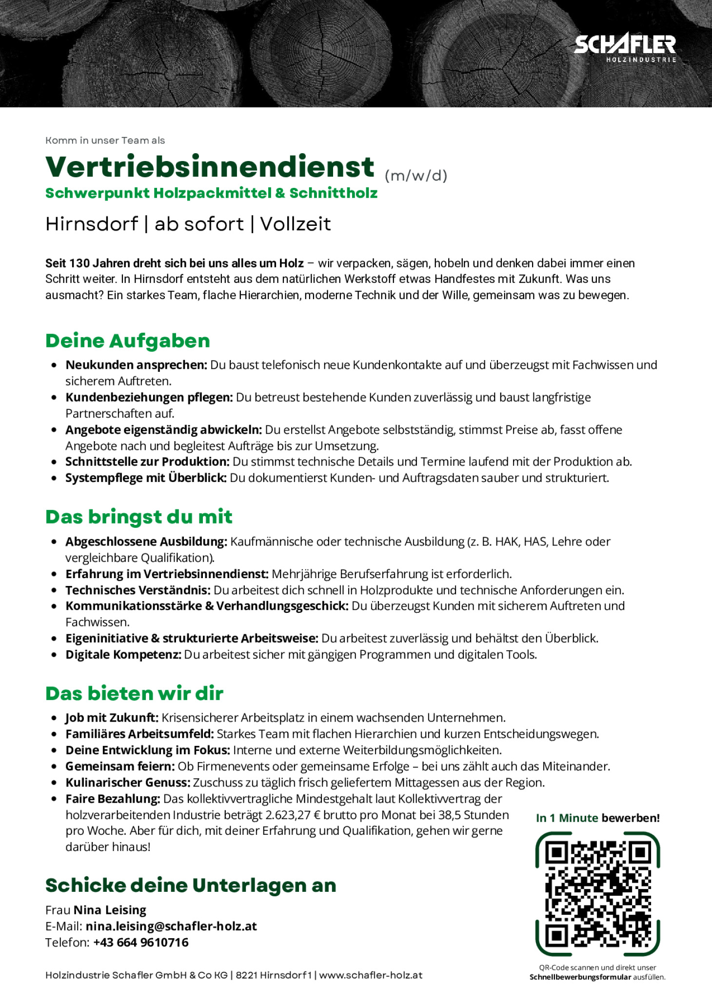 Vertriebsinnendienst (m/w/d)