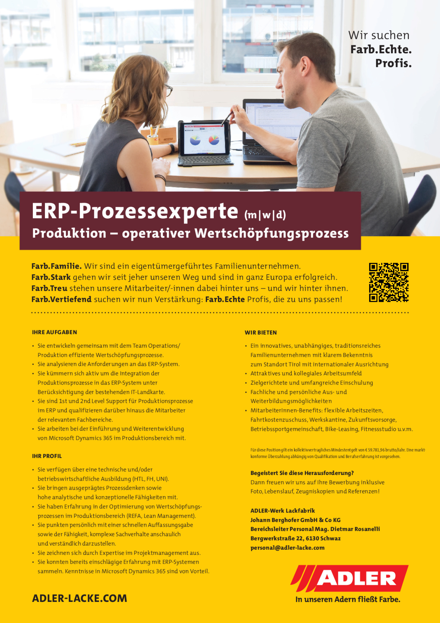 ERP-Prozessexperte (m/w/d) Produktion - operativer Wertschöpfungsprozess