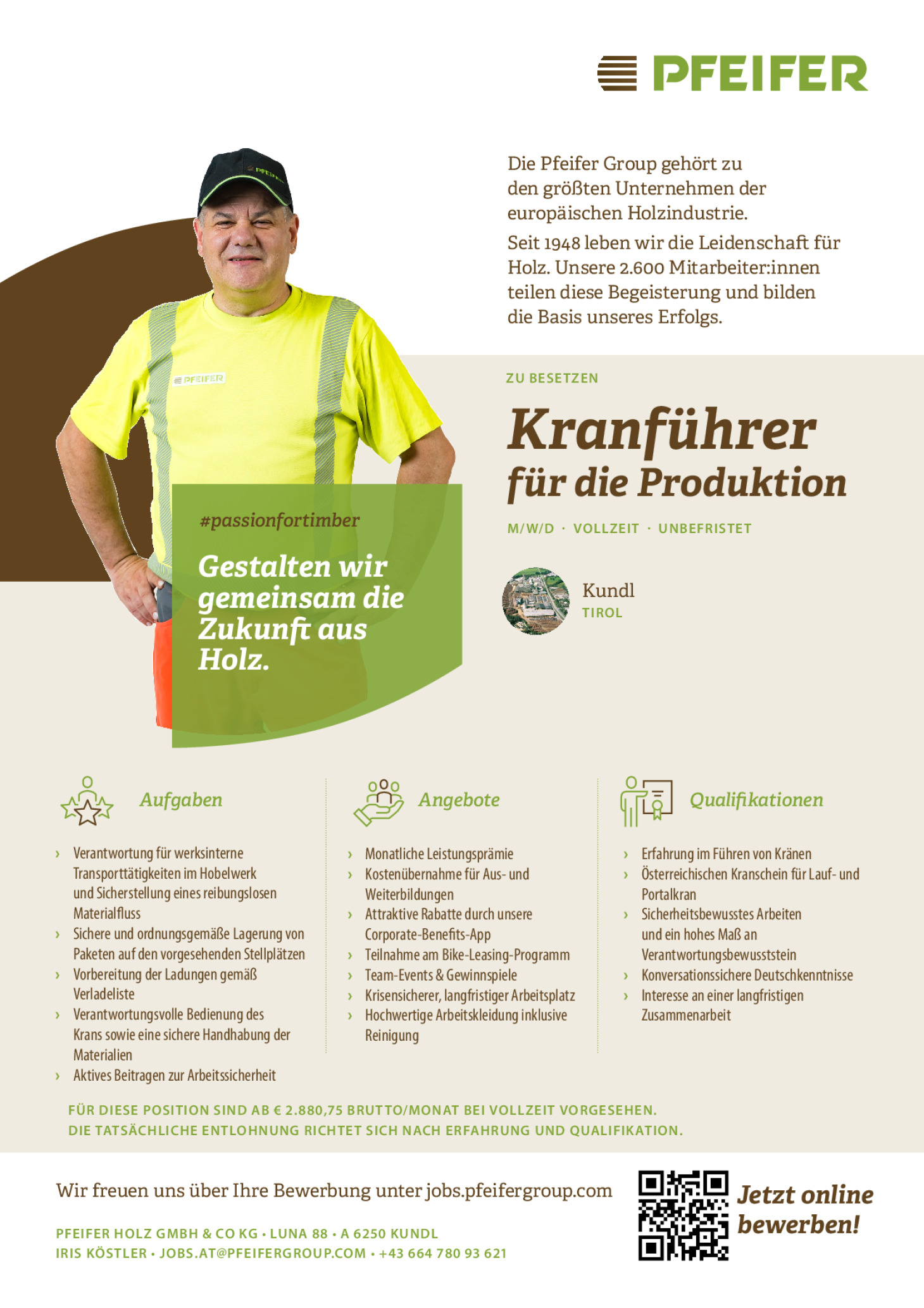 Kranführer für die Produktion (m/w/d)