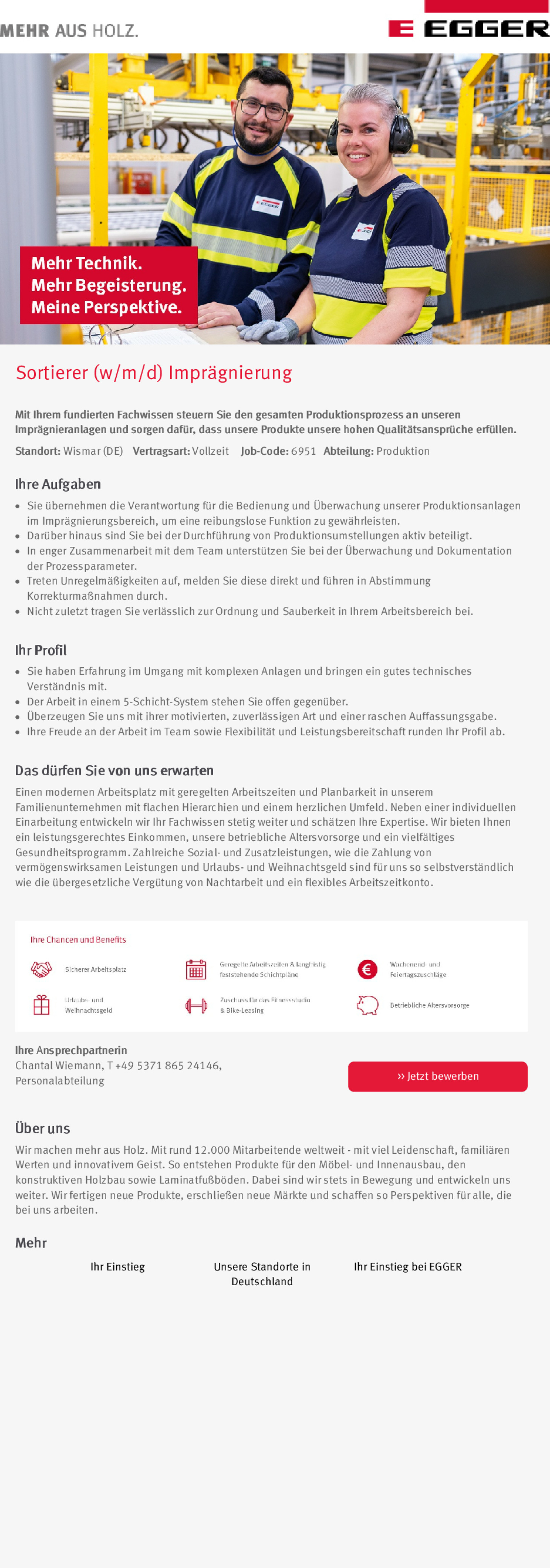 Sortierer (w/m/d) Imprägnierung